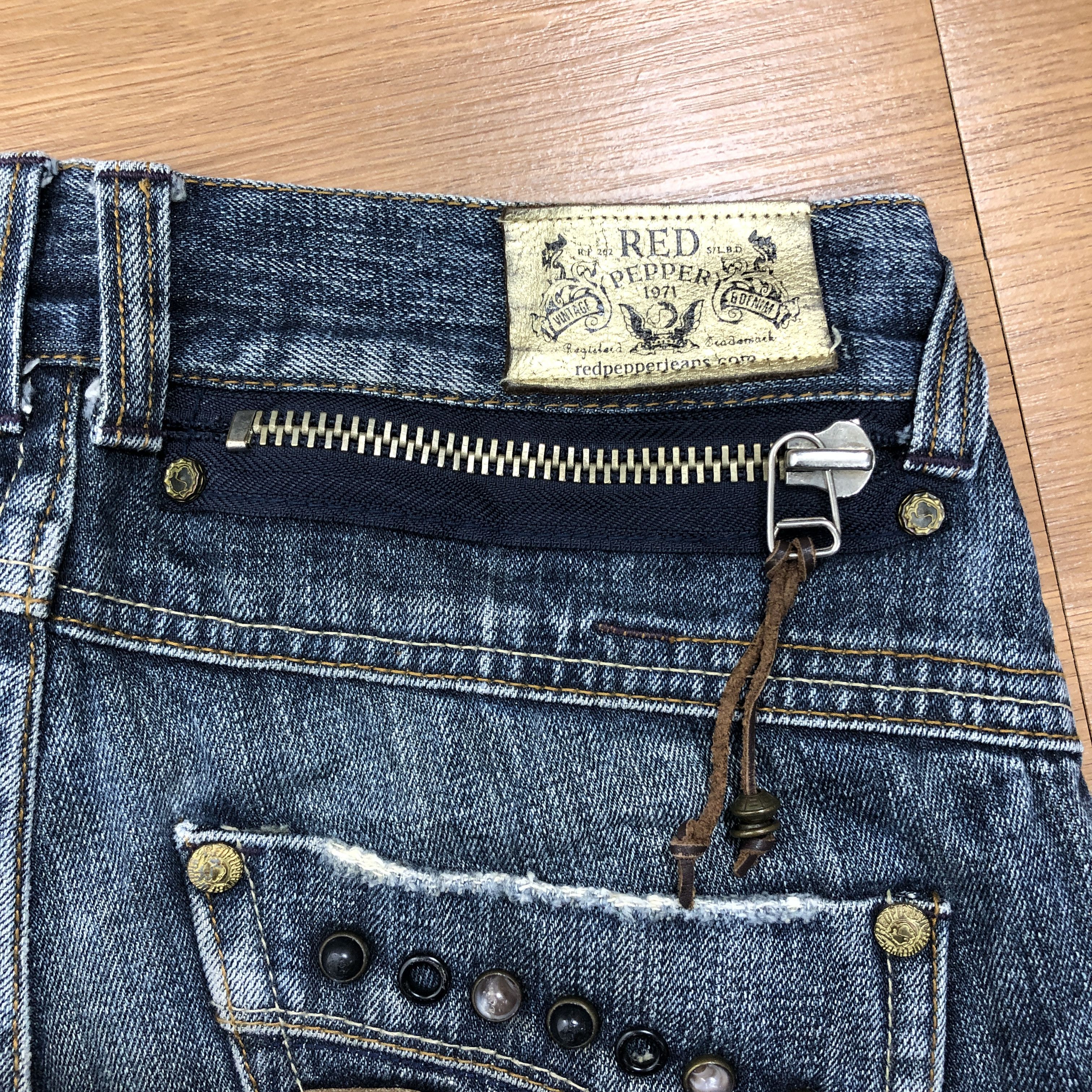 Japanese Brand × Vintage Red Pepper Jeans 32 x 32 L1311 Size 32" / US 10 / IT 46 - 6 Thumbnail