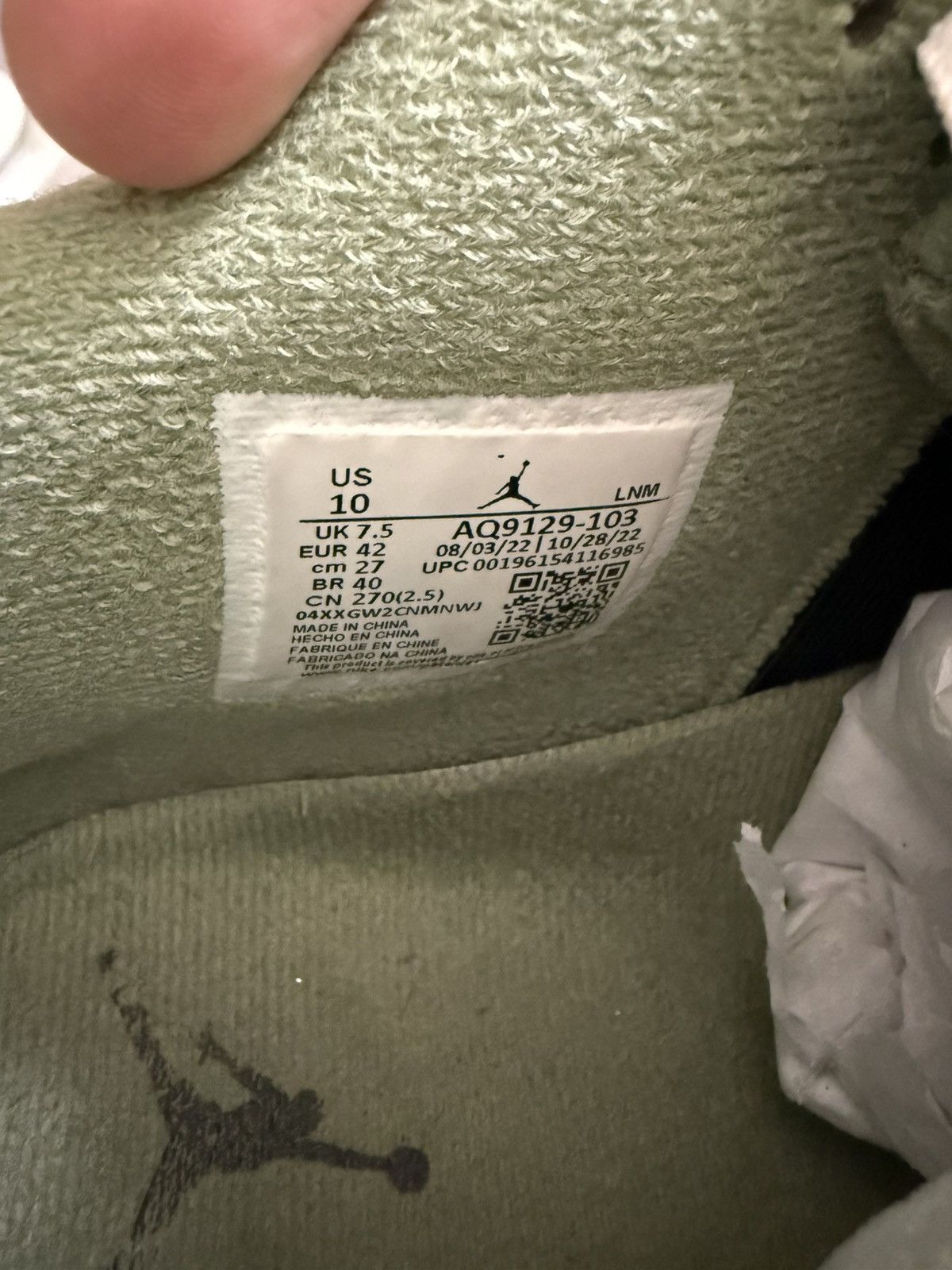 Jordan Brand Jordan retro 4 seafoam sz 8.5m/10w Size US 8.5 / EU 41-42 - 6 Thumbnail