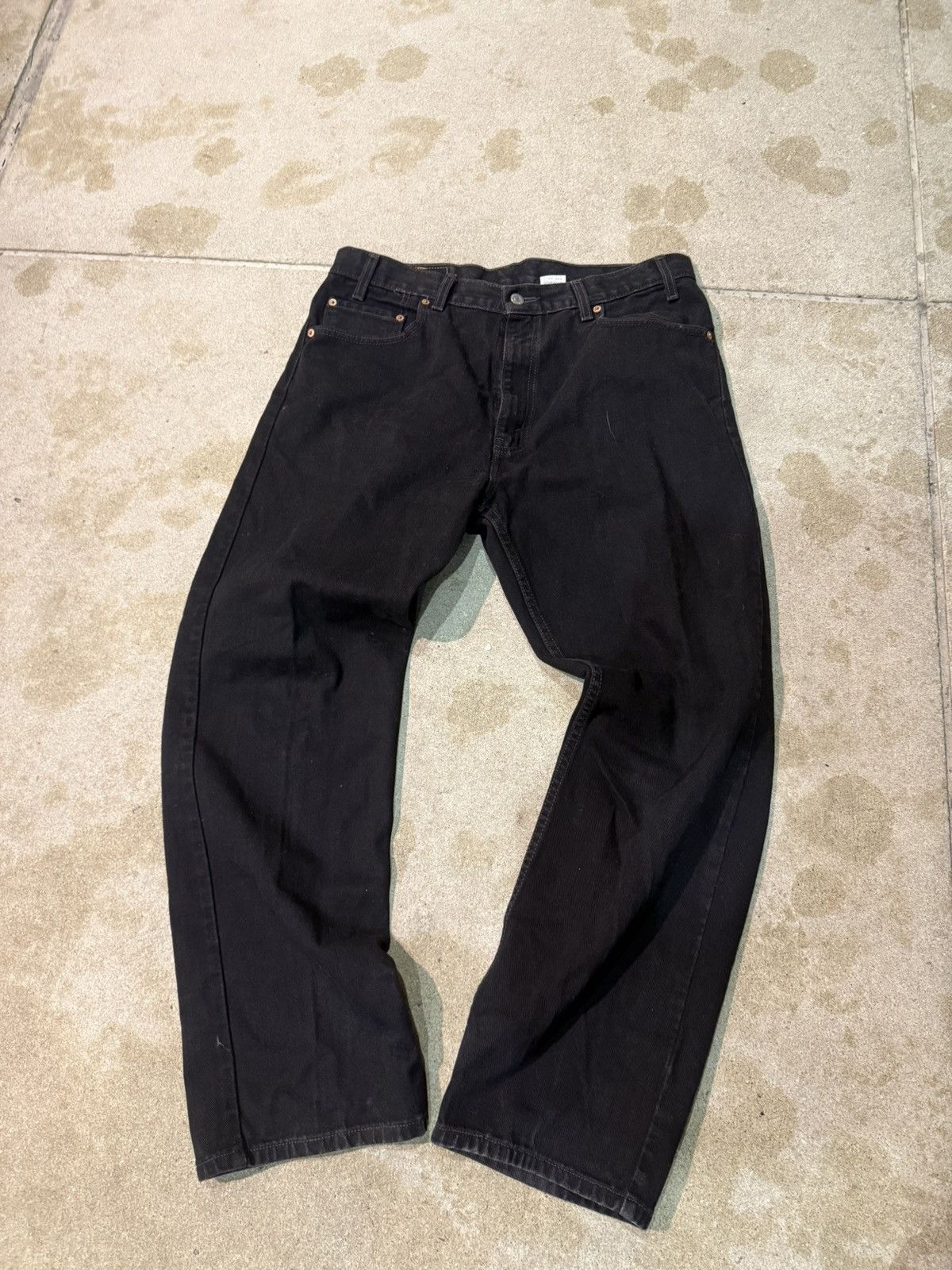 Levi's Levi’s 505 Black Denim Jeans – Vintage 90s Fit Size US 36 / EU 52 - 1 Thumbnail