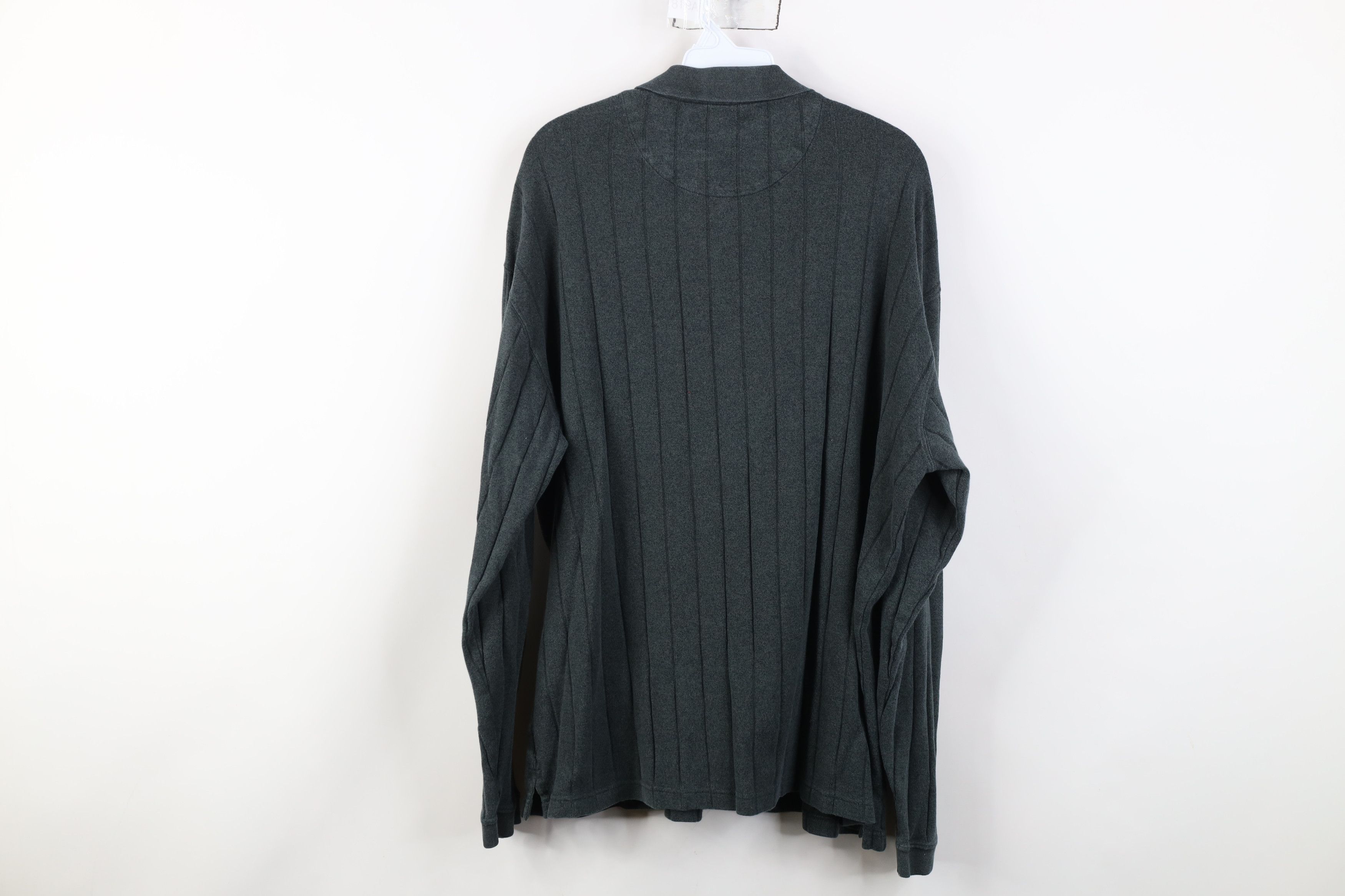 Vintage Vintage 90s Streetwear Knit Long Sleeve Rugby Polo Green Size US XL / EU 56 / 4 - 10 Thumbnail
