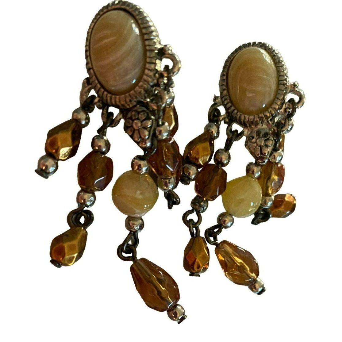Other Vintage Avon signed N.R. Nina Ricci Yellow & Brown Beaded Ne Size ONE SIZE - 10 Thumbnail