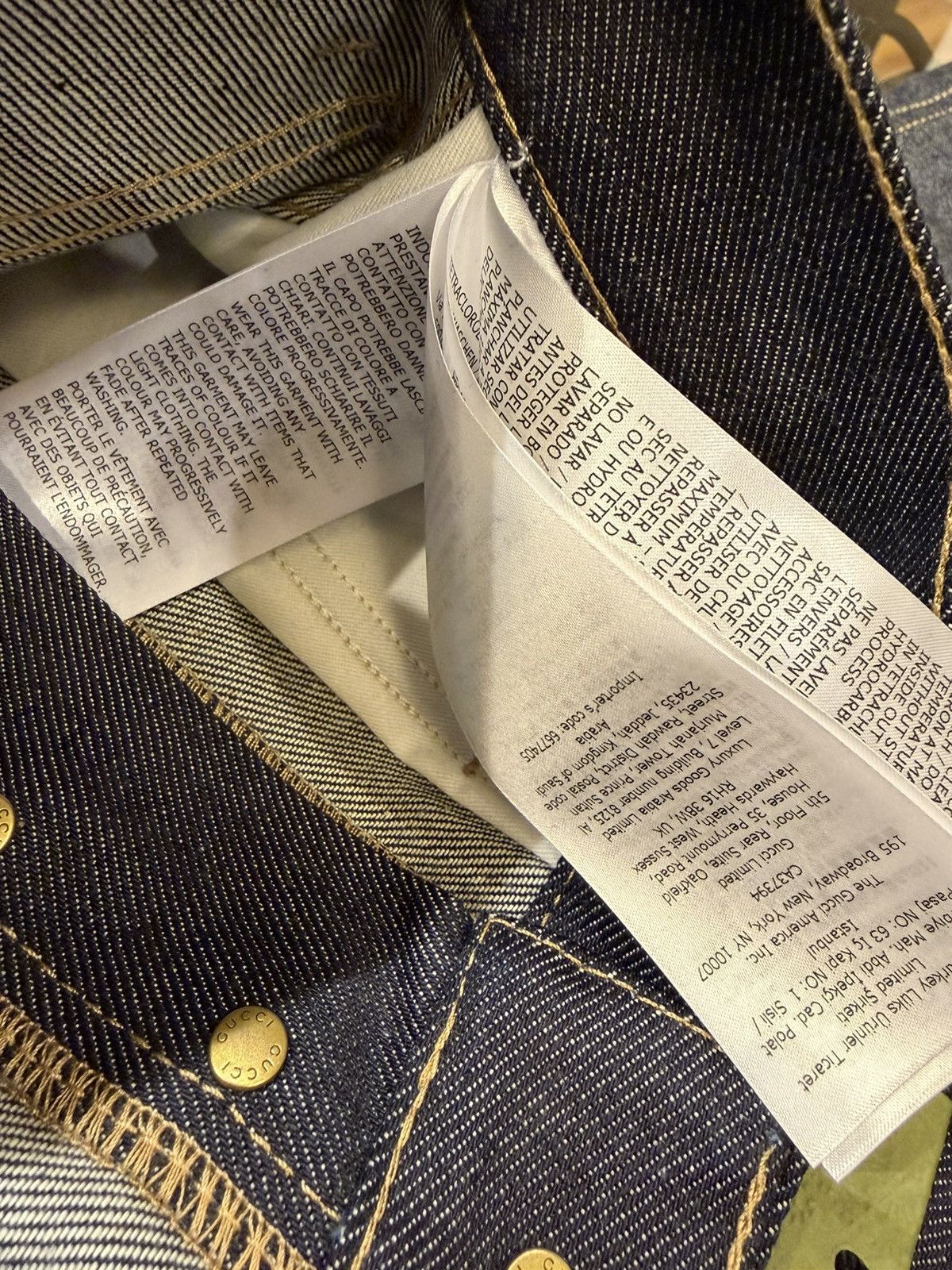 Gucci Gucci Horsebjt La Famiglia Denim Jeans Size US 34 / EU 50 - 10 Thumbnail