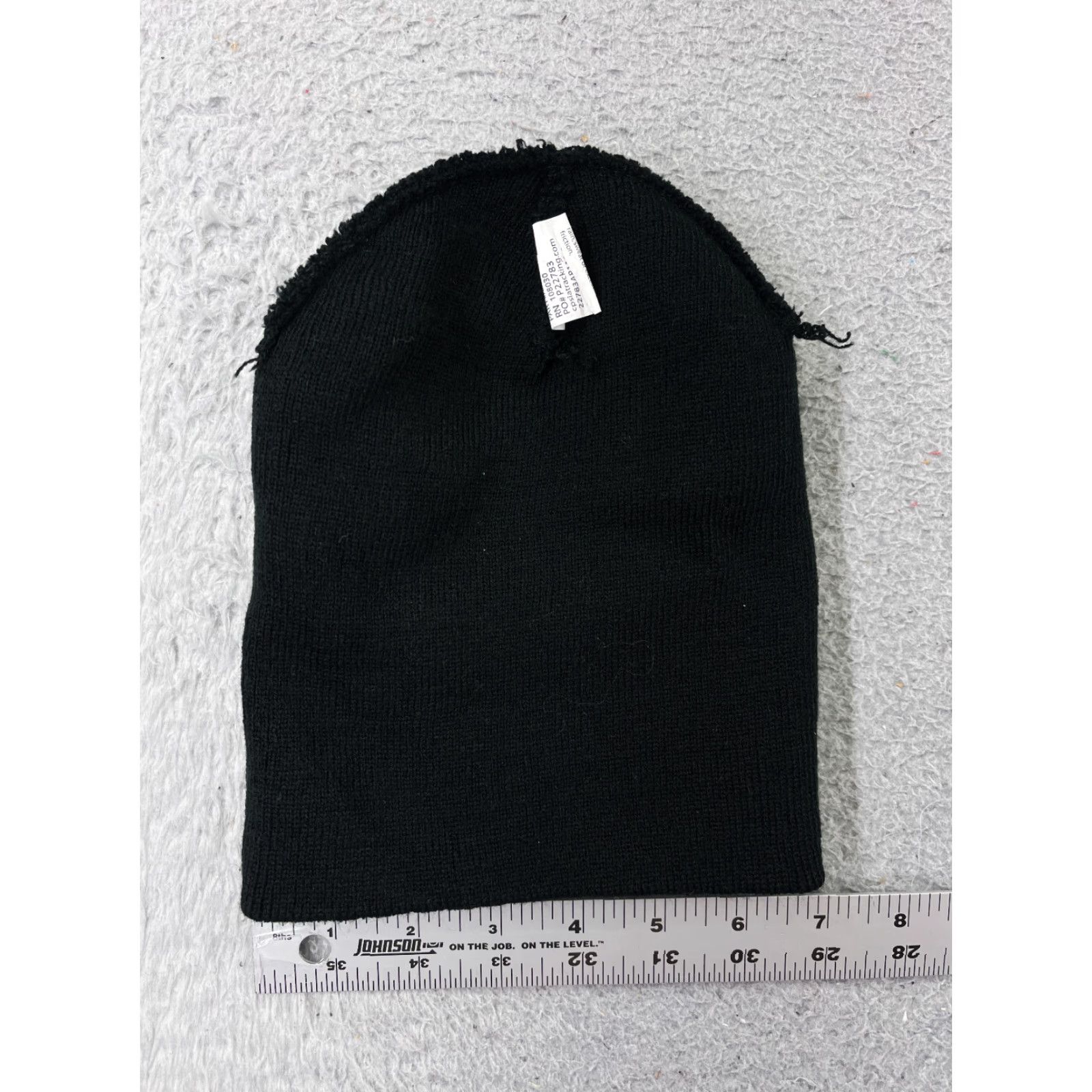 Vintage Tooeletech Beanie College Adult One Size Black Knit 100% Acrylic School Size ONE SIZE - 5 Thumbnail
