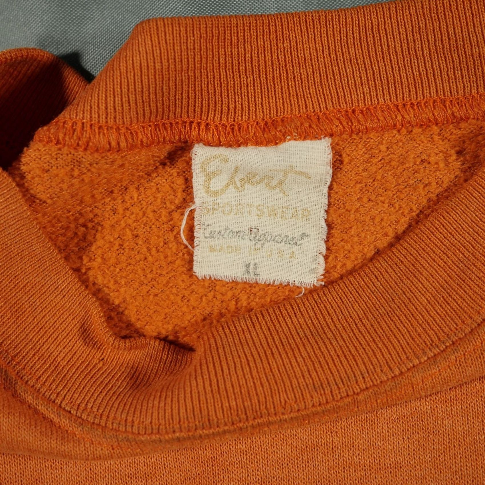 Vintage VINTAGE Miami Hurricanes Sweater Mens XL Orange Sebastian 70s Ibis Shirt Pullover Crew Neck Cotton Blend Fleece Logo All Seasons Classic Knits/Outdoor Size US XL / EU 56 / 4 - 5 Thumbnail