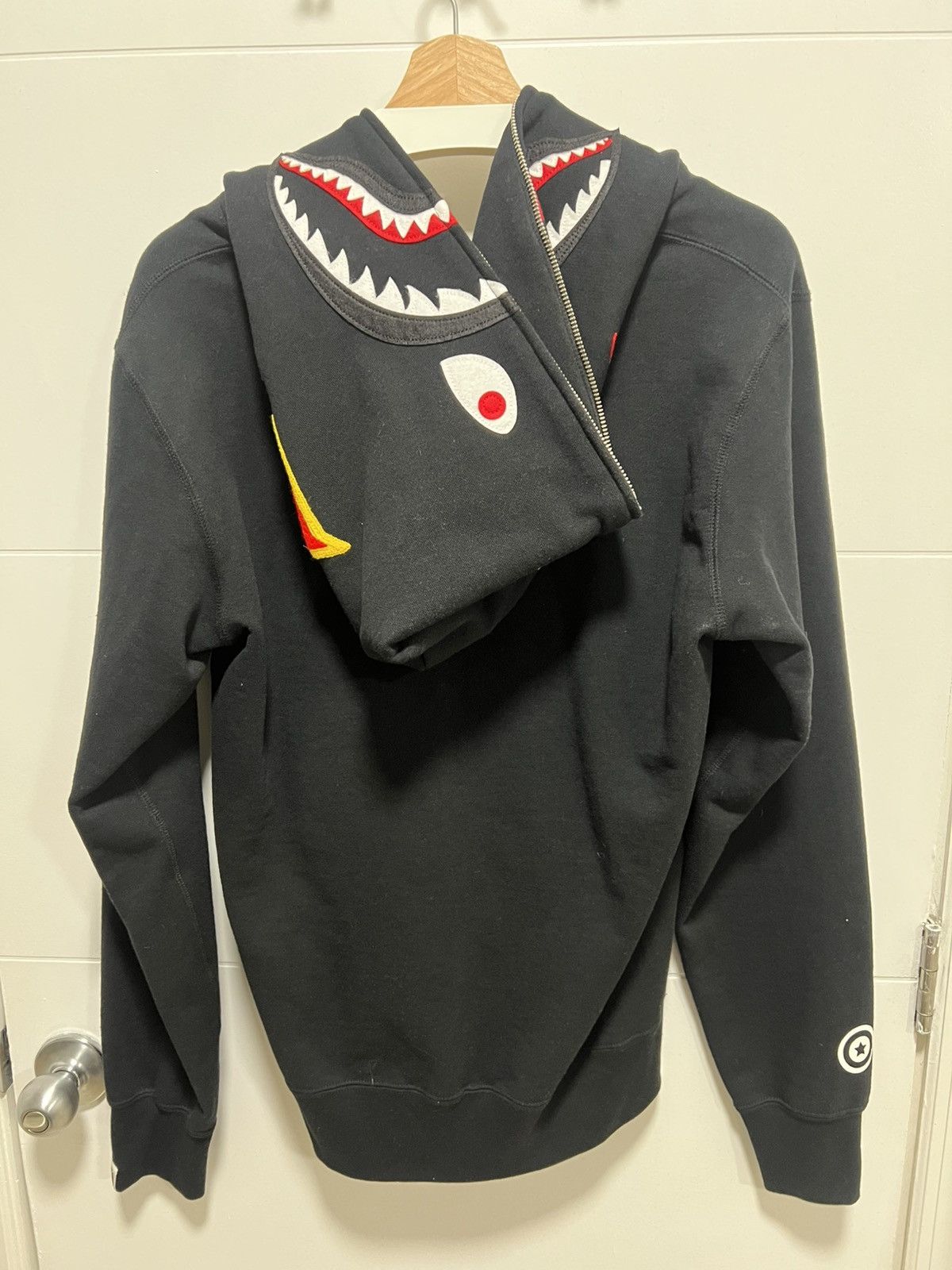 Bape Bape PONR Shark Hoodie Size US L / EU 52-54 / 3 - 2 Thumbnail