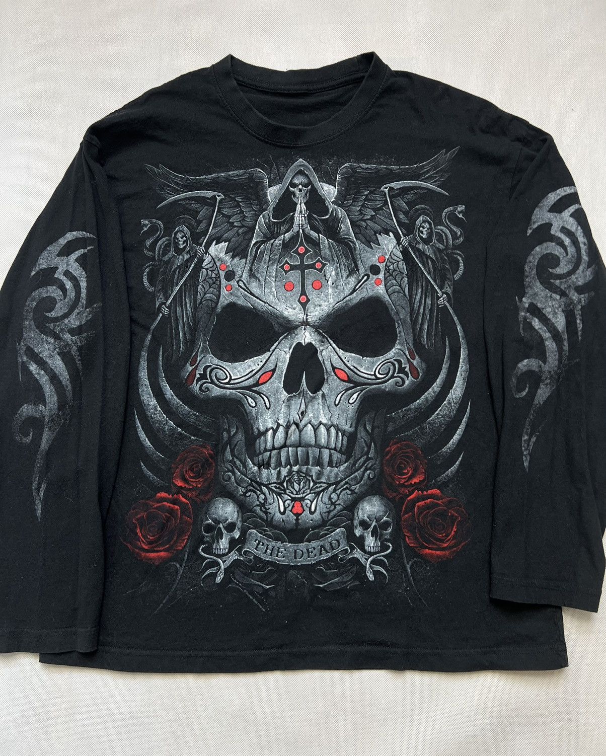 Vintage Longsleeve The Dead skull print vintage 90’s 00’s Size US L / EU 52-54 / 3 - 4 Thumbnail