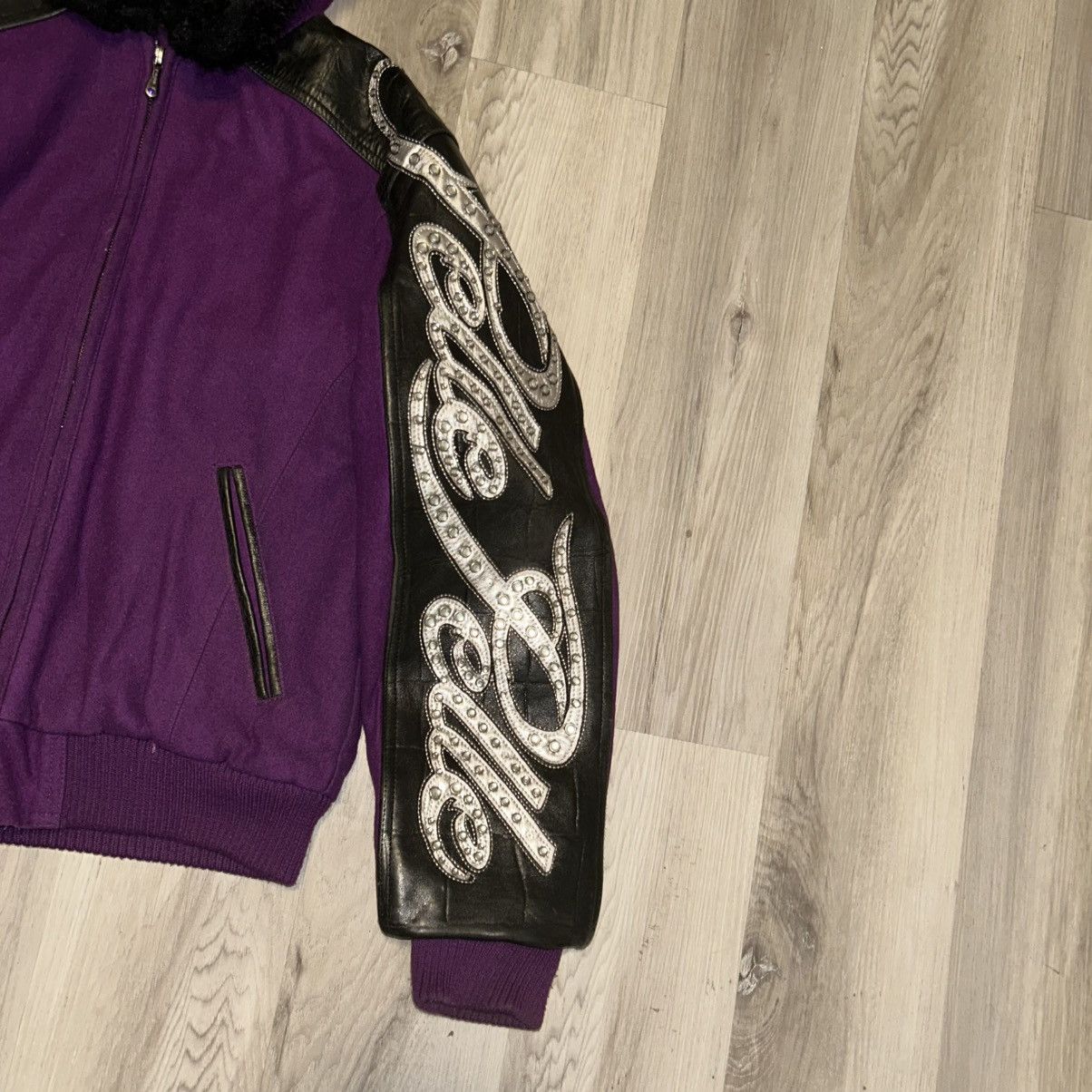 Pelle Pelle Pelle Pelle Y2K Purple bomber coat w/sequins sleeves Size S / US 4 / IT 40 - 3 Thumbnail