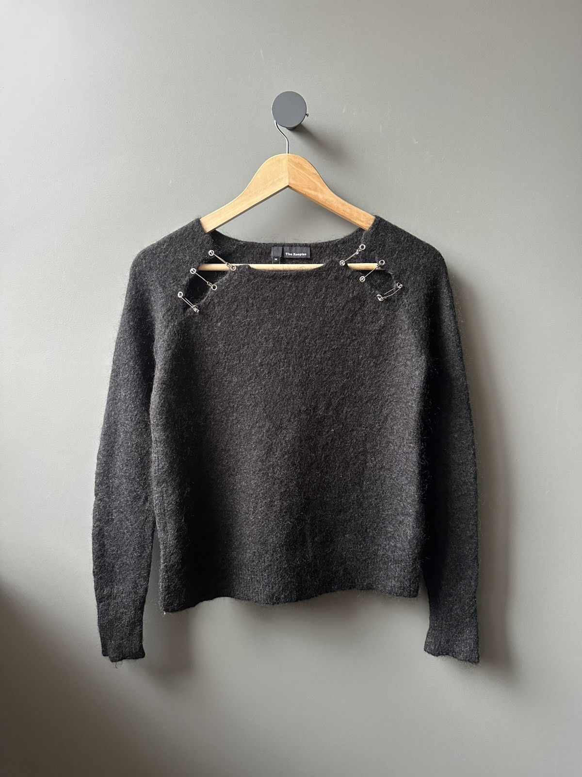 The Kooples The Kooples Safety Pins Wool Mohair Sweater Size M / US 6-8 / IT 42-44 - 1 Thumbnail