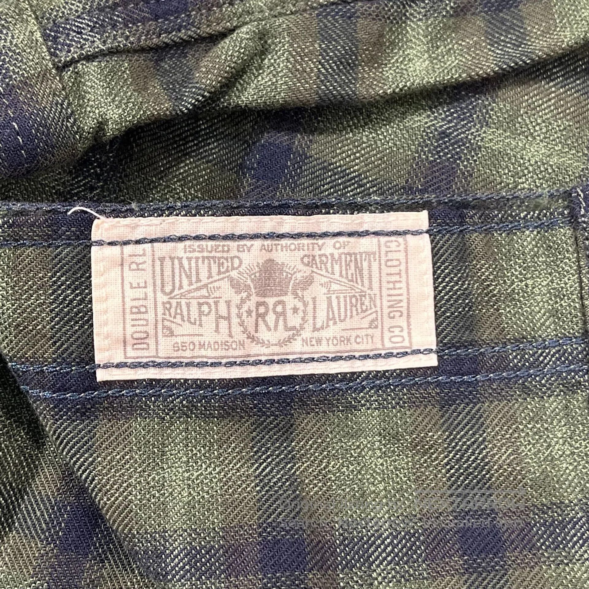 RRL Ralph Lauren RRL Green Plaid Shirt. Size US XS / EU 42 / 0 - 7 Thumbnail