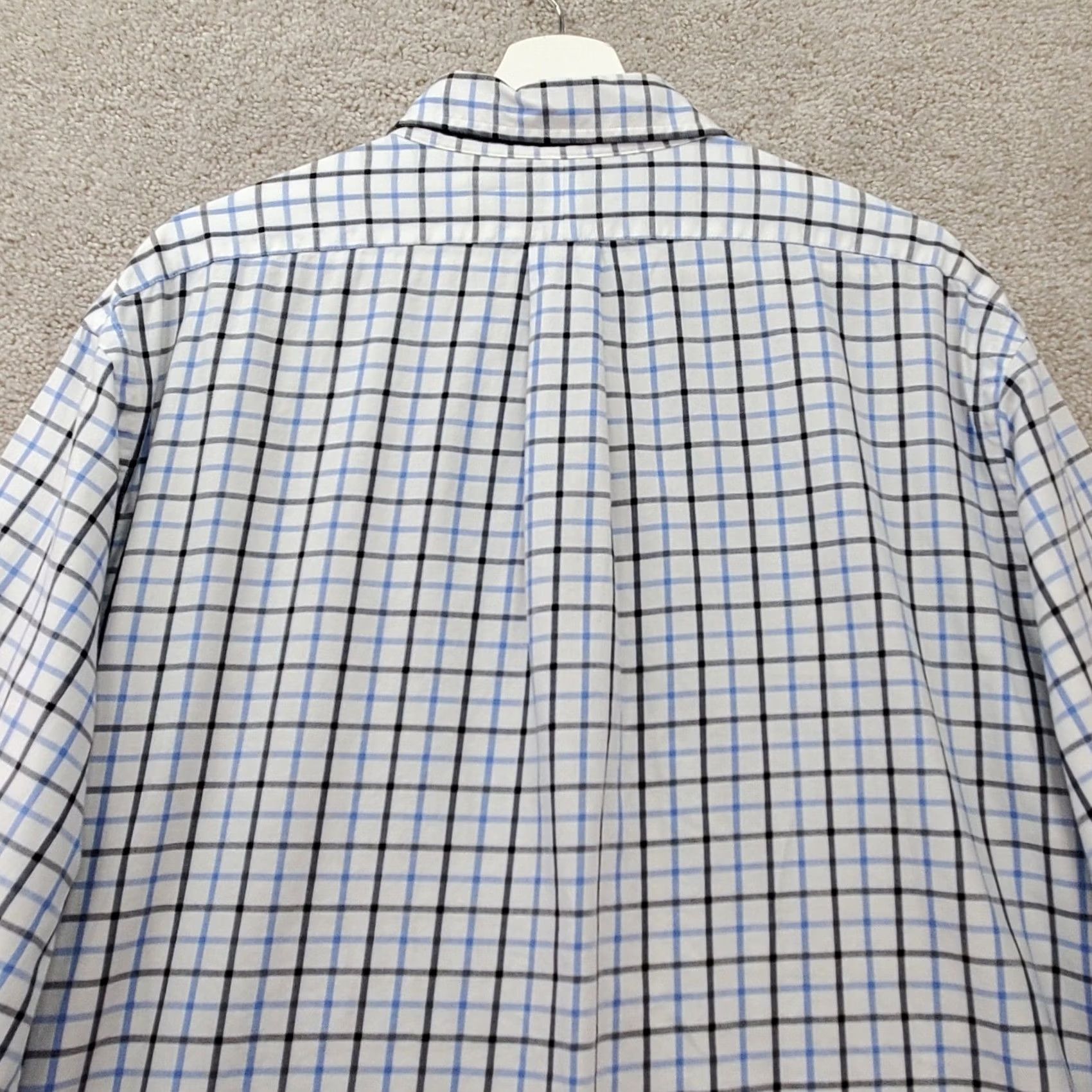 Ralph Lauren Ralph Lauren Button Down Shirt Mens 2XL White Blue Windowpane Plaid Custom Fit Shirt (Button-Up) Size US XXL / EU 58 / 5 - 6 Thumbnail