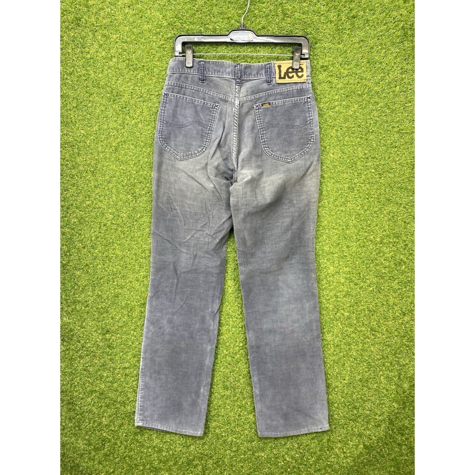 Lee VINTAGE Lee Gray Corduroy Pants Mens 28x30 Straight Leg 5-Pocket Lee 101 Z USA USA 80s 90s Mens Size US 28 / EU 44 - 2 Thumbnail