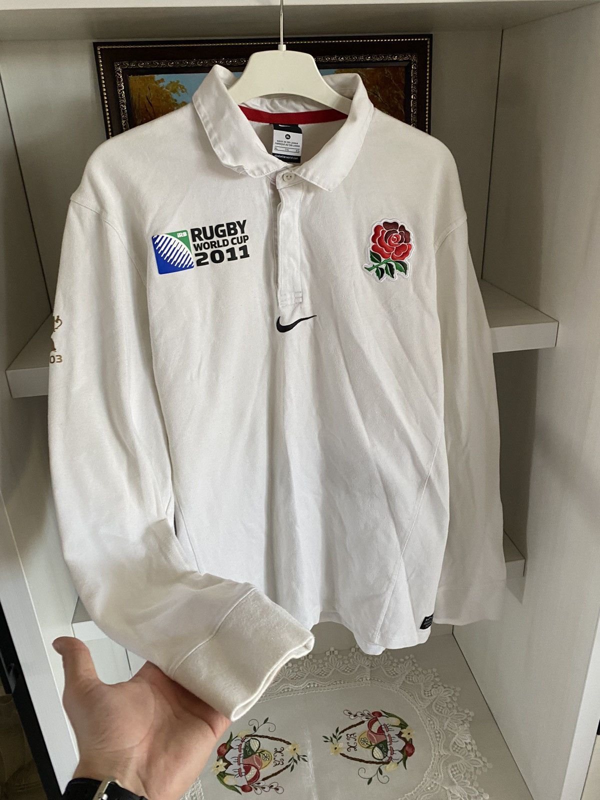 Nike Vintage England Rugby Nike Jersey 2011 World Block Core Y2K Size US L / EU 52-54 / 3 - 6 Thumbnail