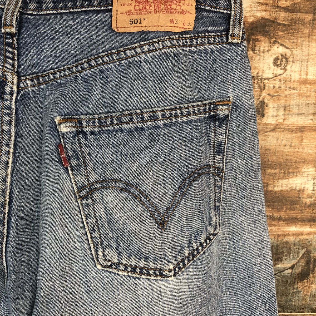 Levi's DL Levis 501 Blue jeans Denim Pants #C273 Size US 32 / EU 48 - 16 Thumbnail