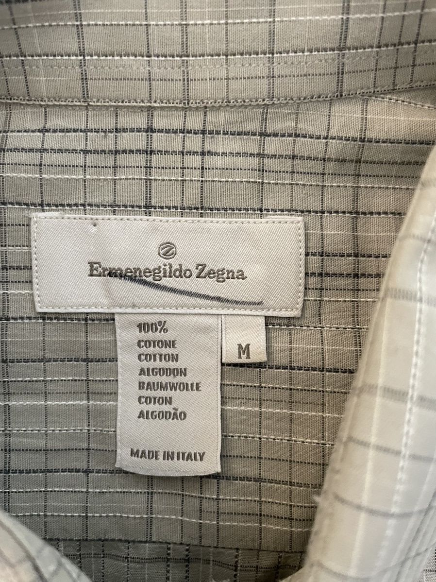 Ermenegildo Zegna × Vintage Vintage Woven Check Sport Shirt Size US M / EU 48-50 / 2 - 4 Thumbnail