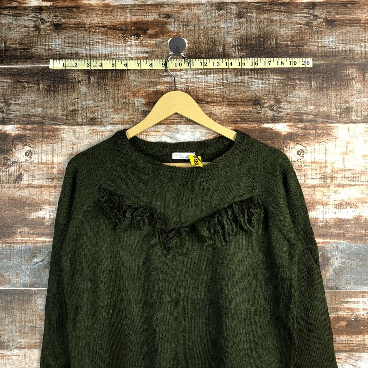 Homespun Knitwear × Japanese Brand Earth Music & Econology D.Green Knitwear #A2334 Size S / US 4 / IT 40 - 2 Thumbnail