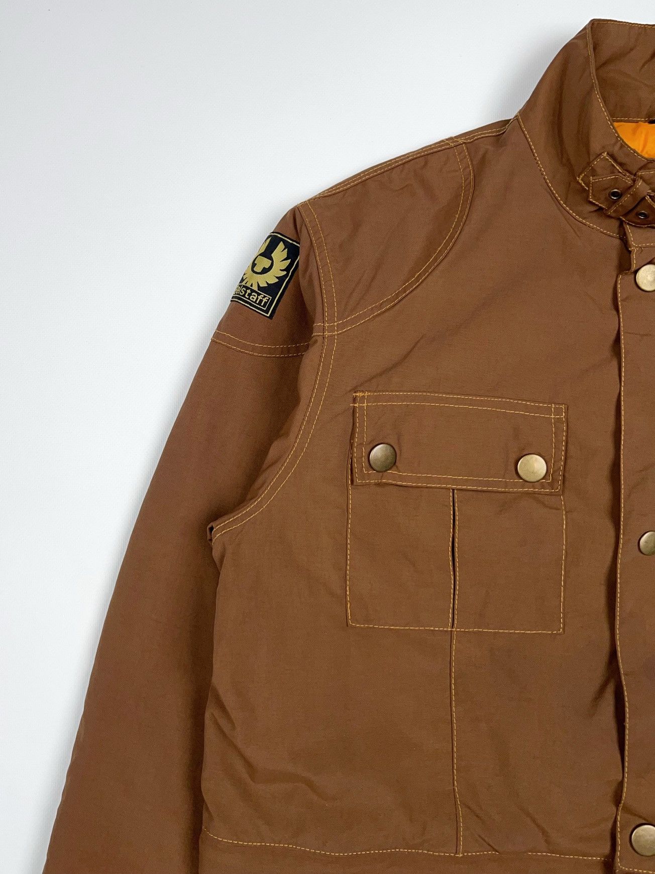 Belstaff Belstaff Gold Label Short Jacket Crop Bomber Zip Brown Biker Size XXL / US 16-18 / IT 52-54 - 7 Thumbnail