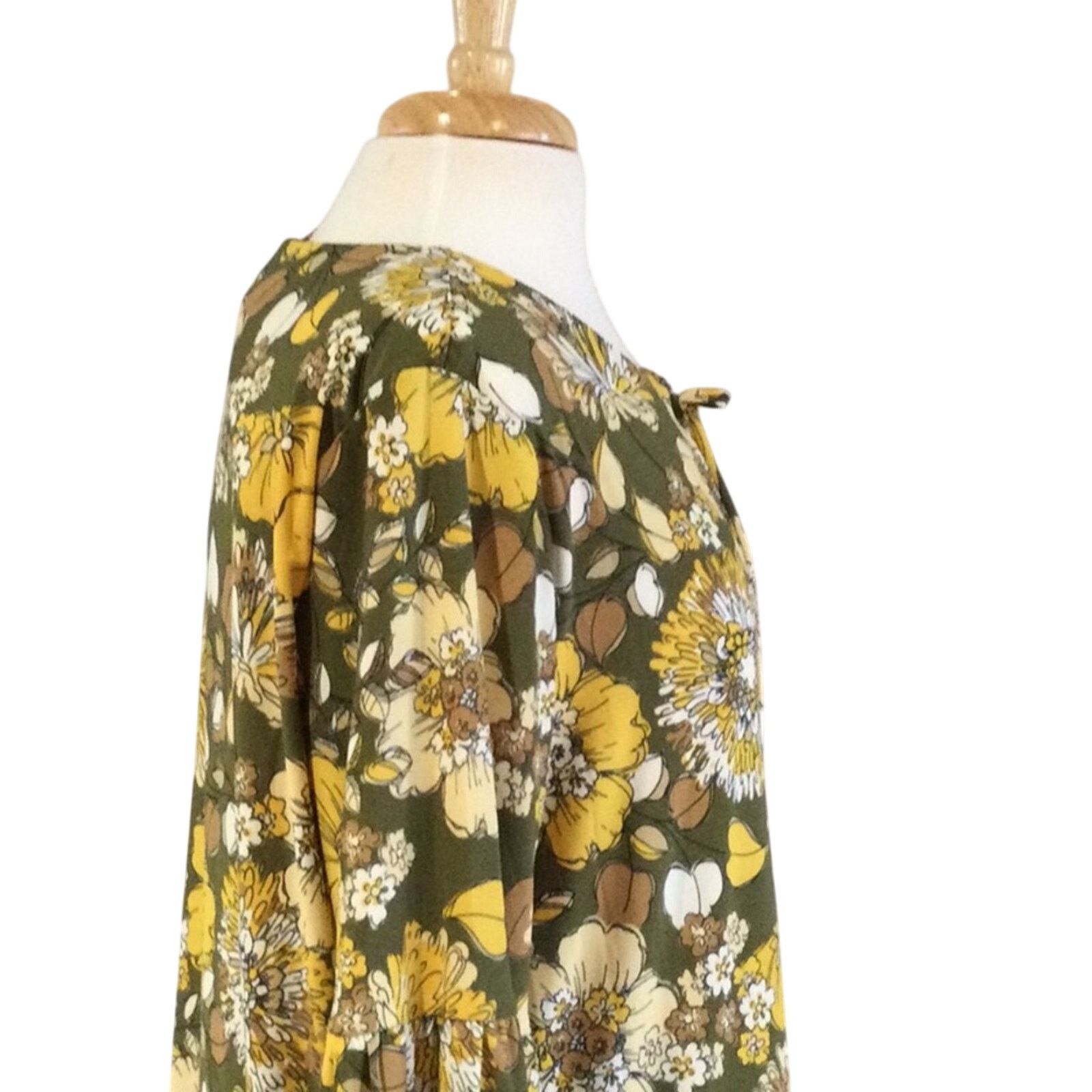 Tommy Hilfiger Tommy Hilfiger Floral Sheath Tie Neck Peplum Sleeve Dress 16 Size XXL / US 16-18 / IT 52-54 - 5 Thumbnail