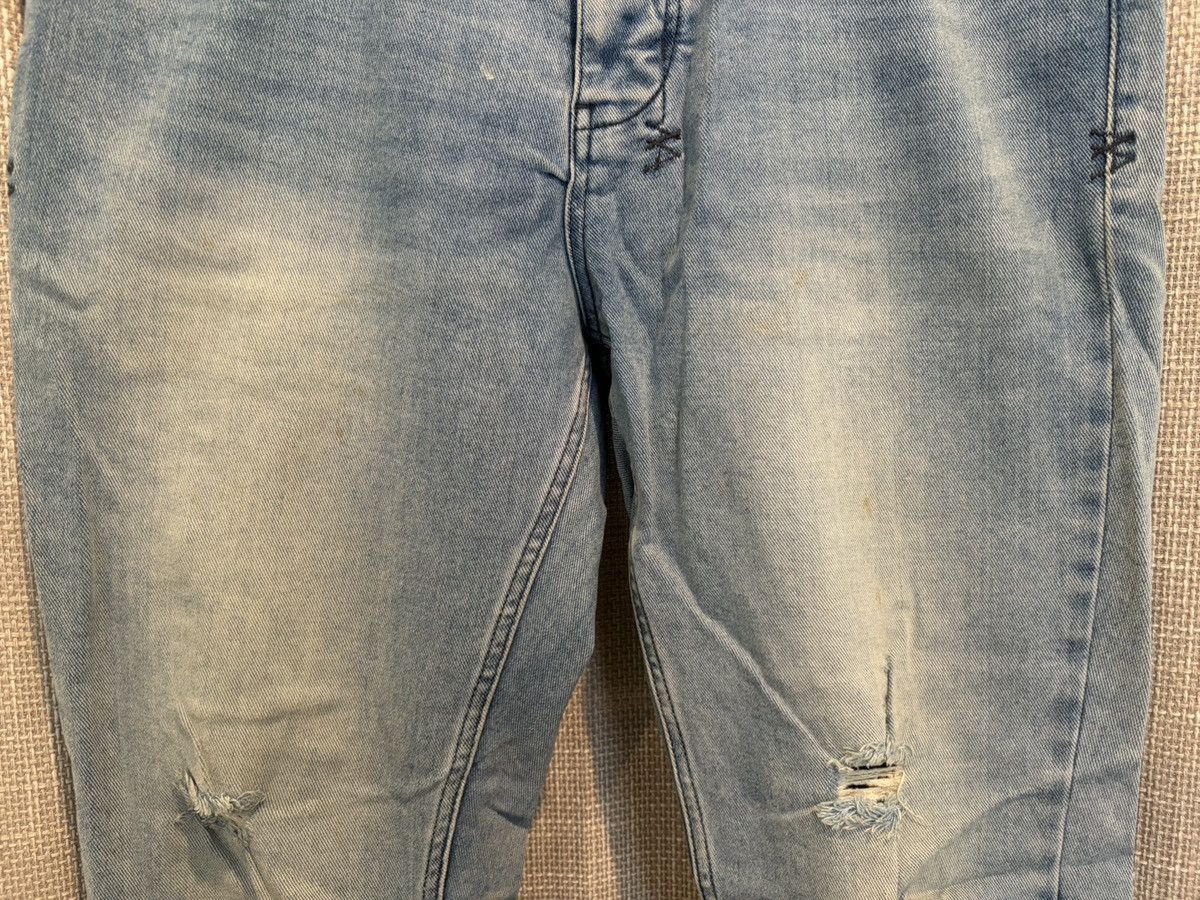 Ksubi Ksubi Chitch Philly Blue Lightwashed Distressed Crash Denim Size US 34 / EU 50 - 2 Thumbnail