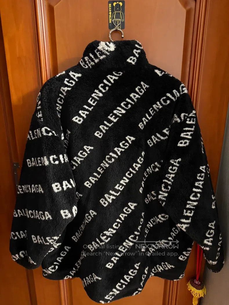 Balenciaga Balenciaga Teddy Full Print Fur Jacket Size XXS / US 00 / IT 34 - 2 Thumbnail
