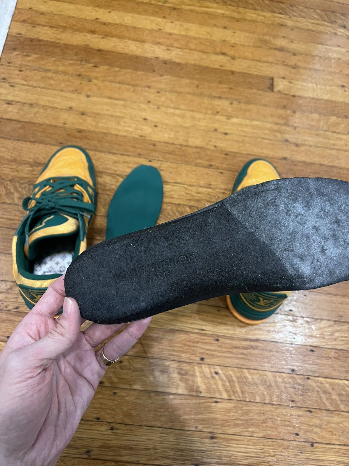 Louis Vuitton Louis Vuitton x Virgil Abloh “College Green” Trainer LV10 Size US 11 / EU 44 - 13 Thumbnail