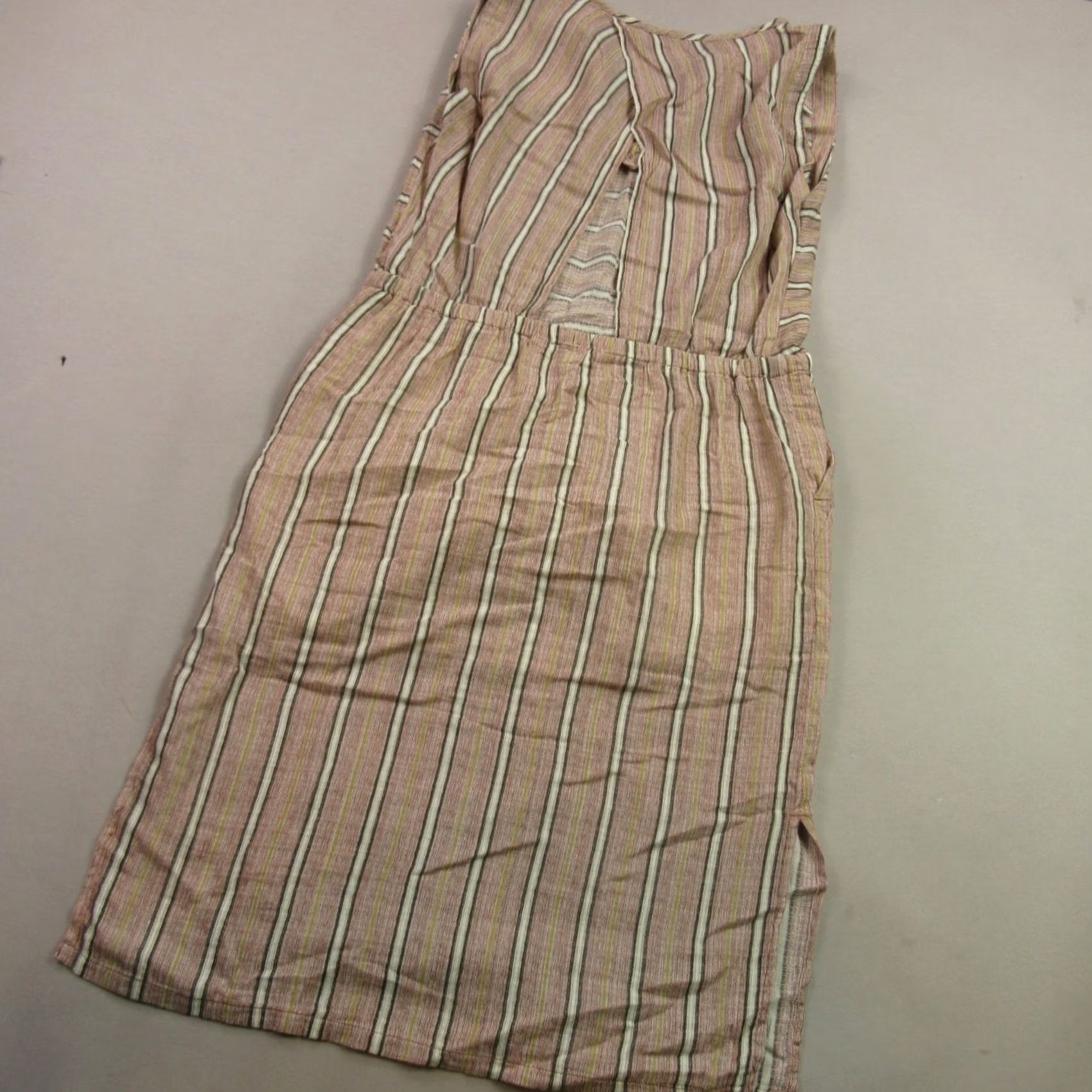 Prana prAna Dress Womens Small Casual Lightweight Sleeveless Stripes V Neck Dress Size S / US 4 / IT 40 - 7 Thumbnail
