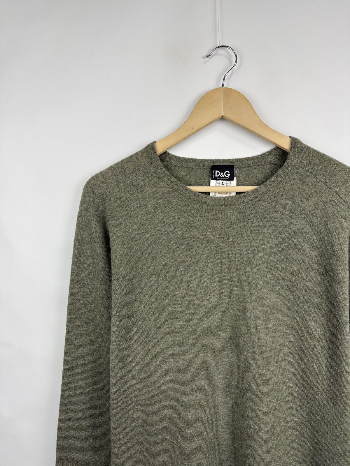Dolce & Gabbana 🇮🇹 Vintage 90s Dolce Gabbana Wool Sweater Made in Italy Retro Size US L / EU 52-54 / 3 - 3 Thumbnail