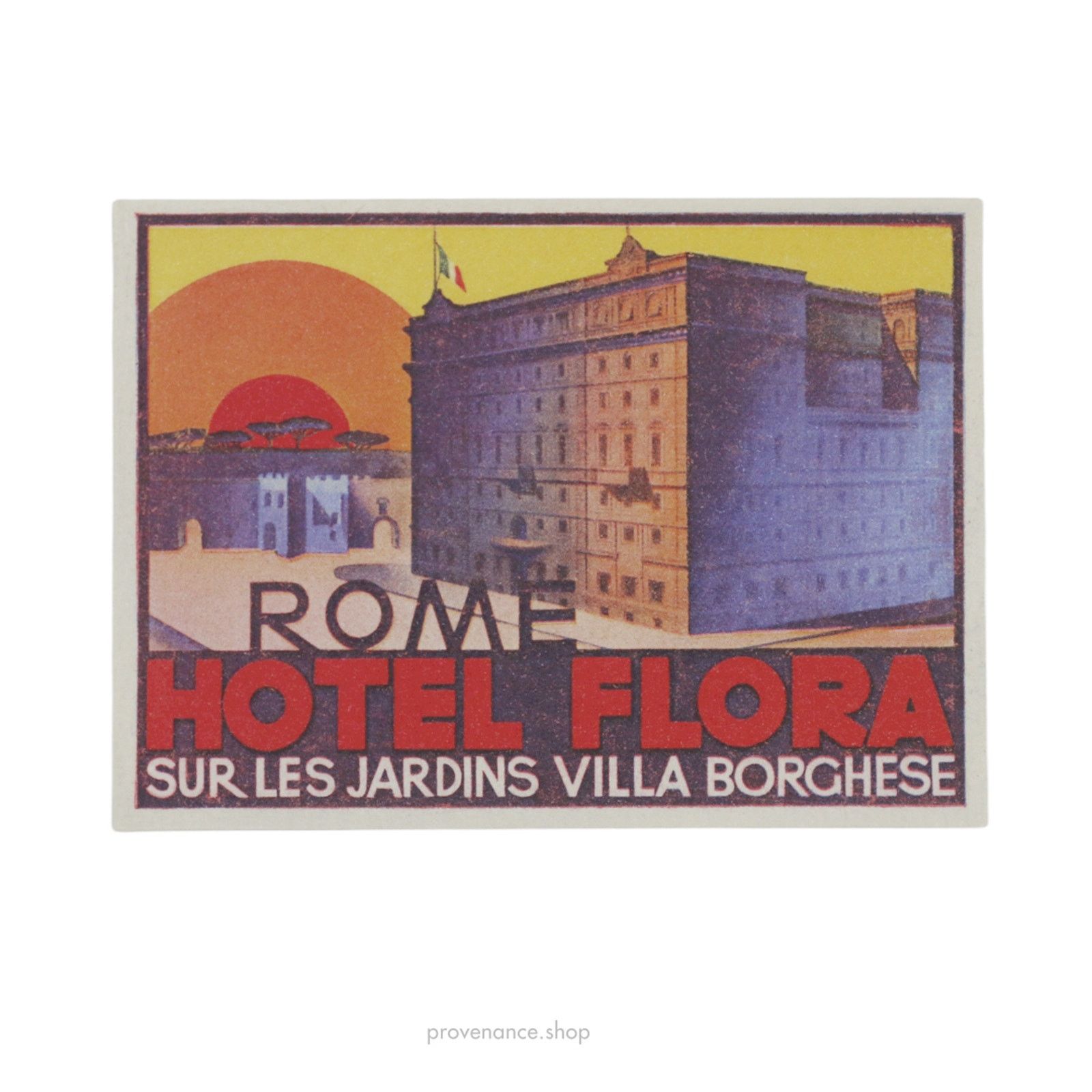 Louis Vuitton 🔴 Hotel Label Sticker Postcard - Rome Hotel Flora Size ONE SIZE - 1 Thumbnail