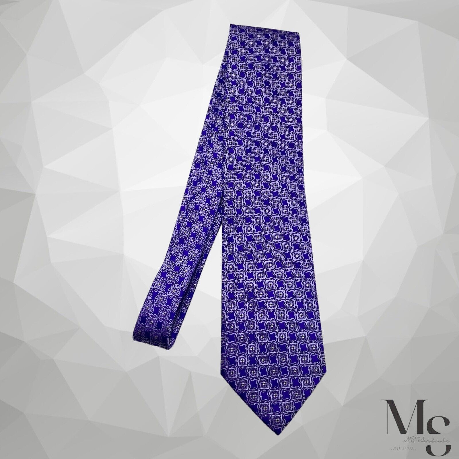 Brioni BRIONI Blue Medallion Luxury Silk Tie Made In Italy W:3.5’’ Size ONE SIZE - 6 Thumbnail