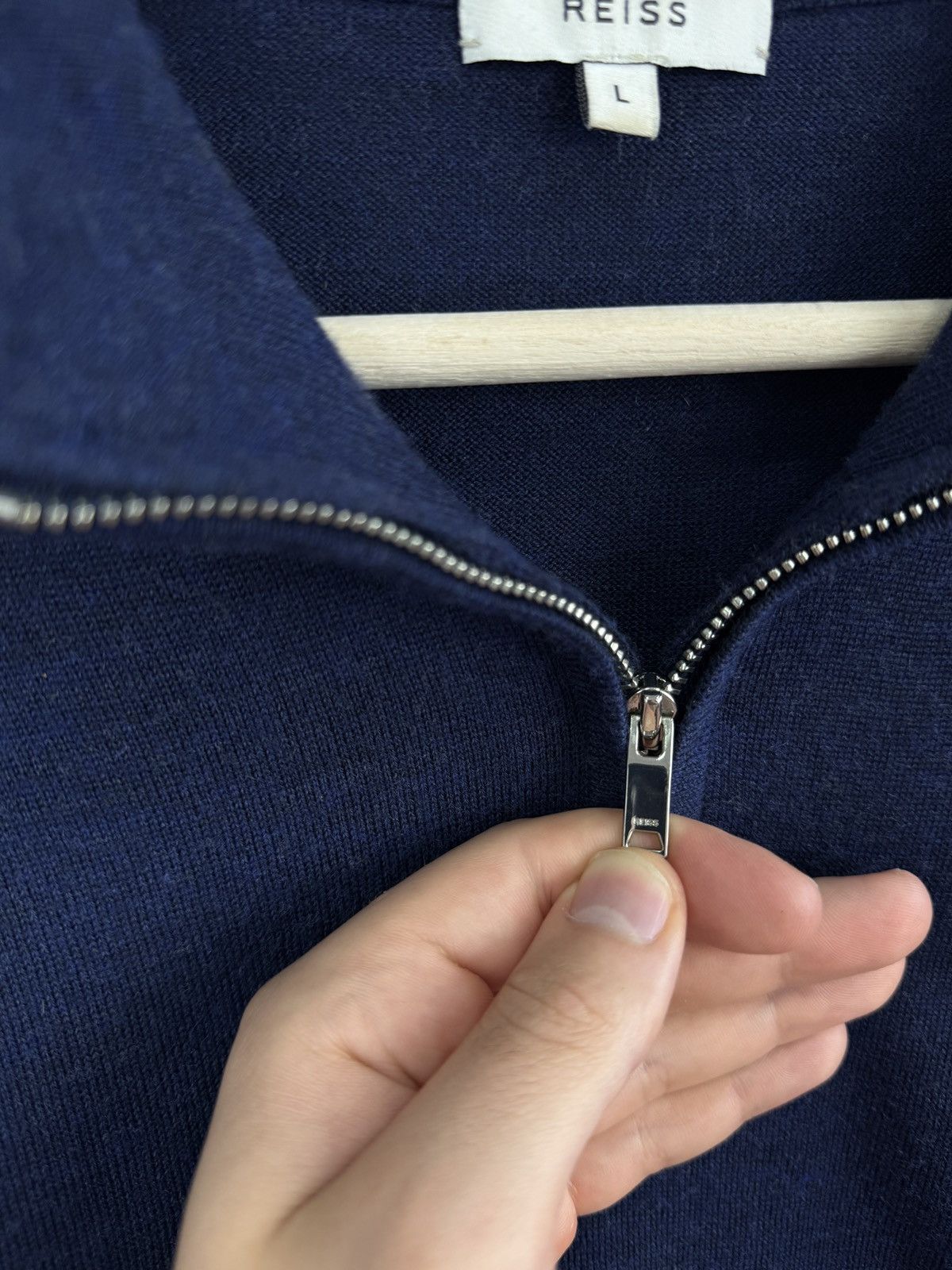 Reiss Reiss Luxury Wool Sweater Polo Long Sleeve Rare Retro Y2K Size US L / EU 52-54 / 3 - 5 Thumbnail
