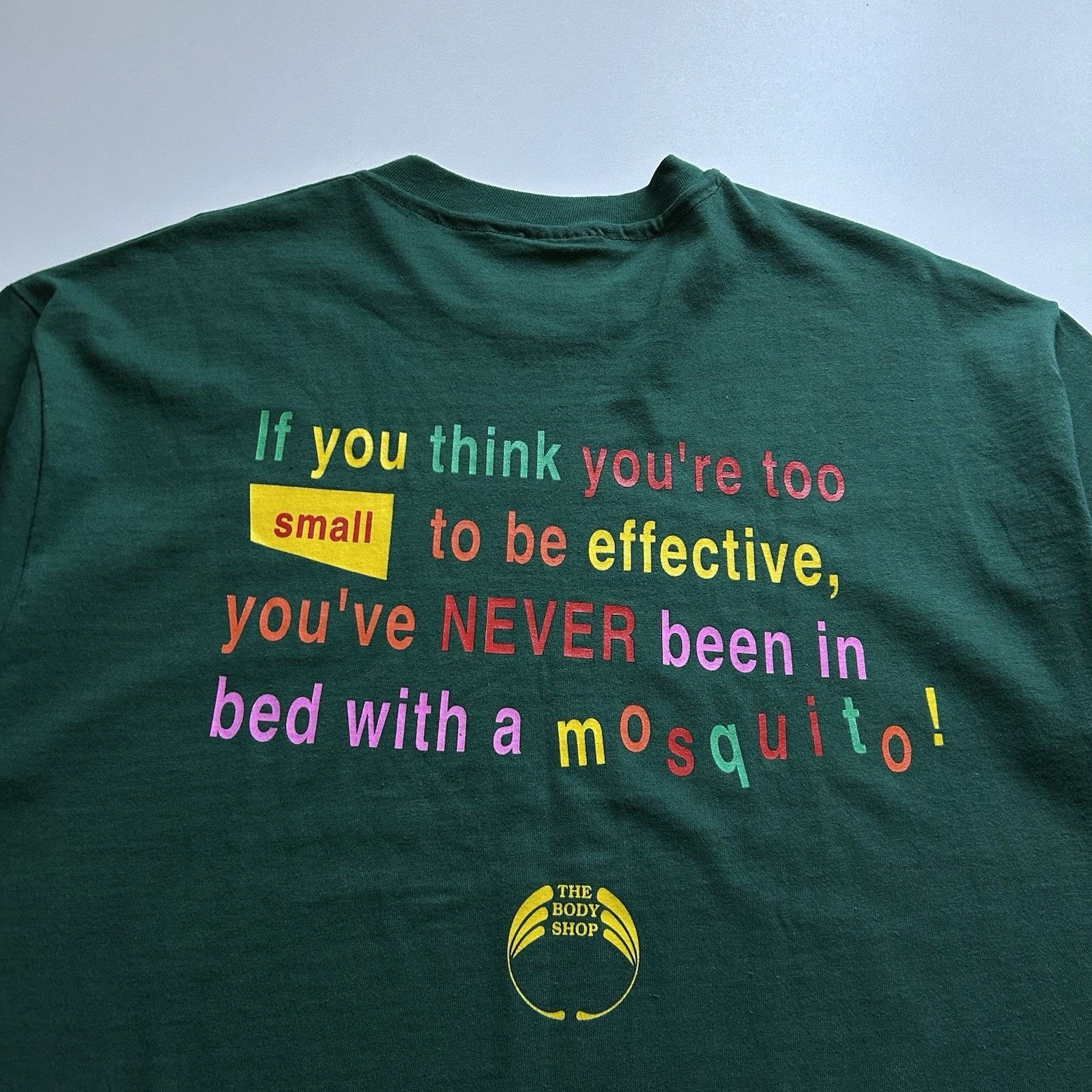 Vintage Vintage 90s The Body Shop T-Shirt XL In Bed With A Mosquito Size US XL / EU 56 / 4 - 2 Thumbnail