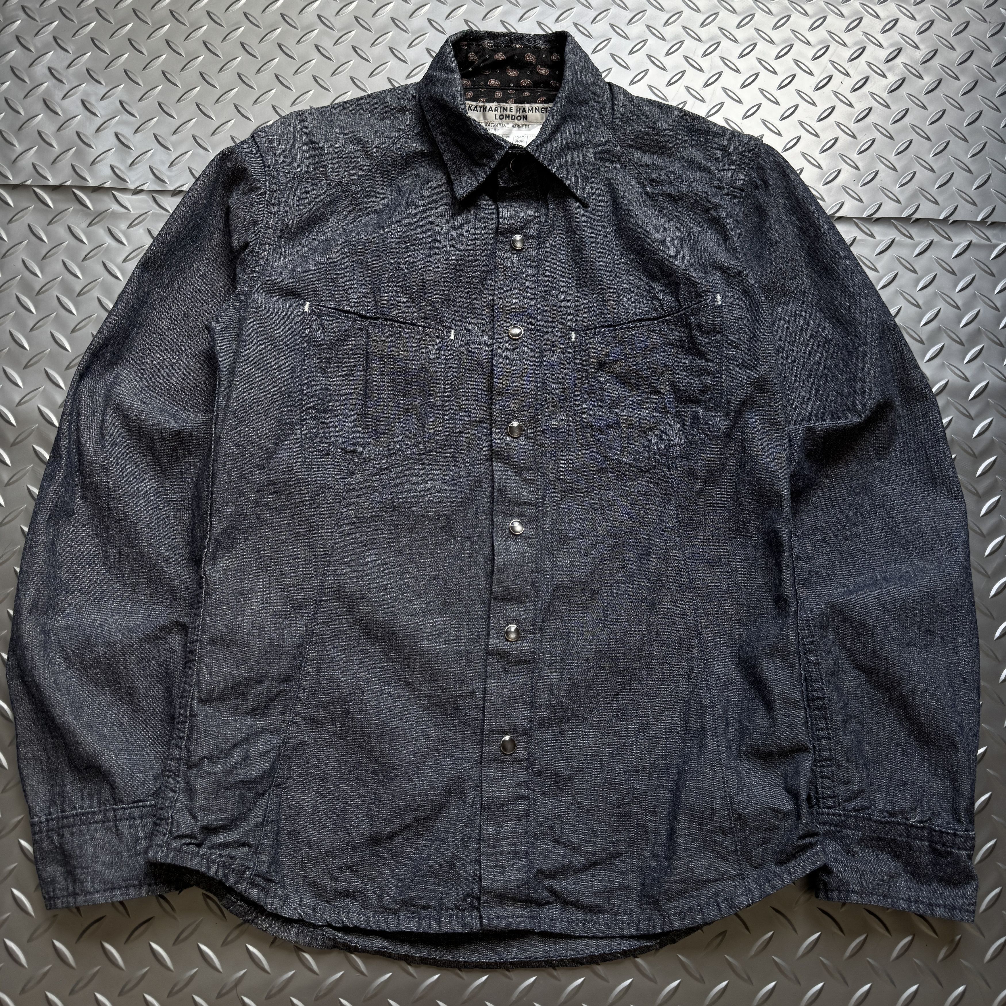 Katharine Hamnett London Katharine Hamnett London Denim Snap Button Shirt Size US S / EU 44-46 / 1 - 2 Thumbnail