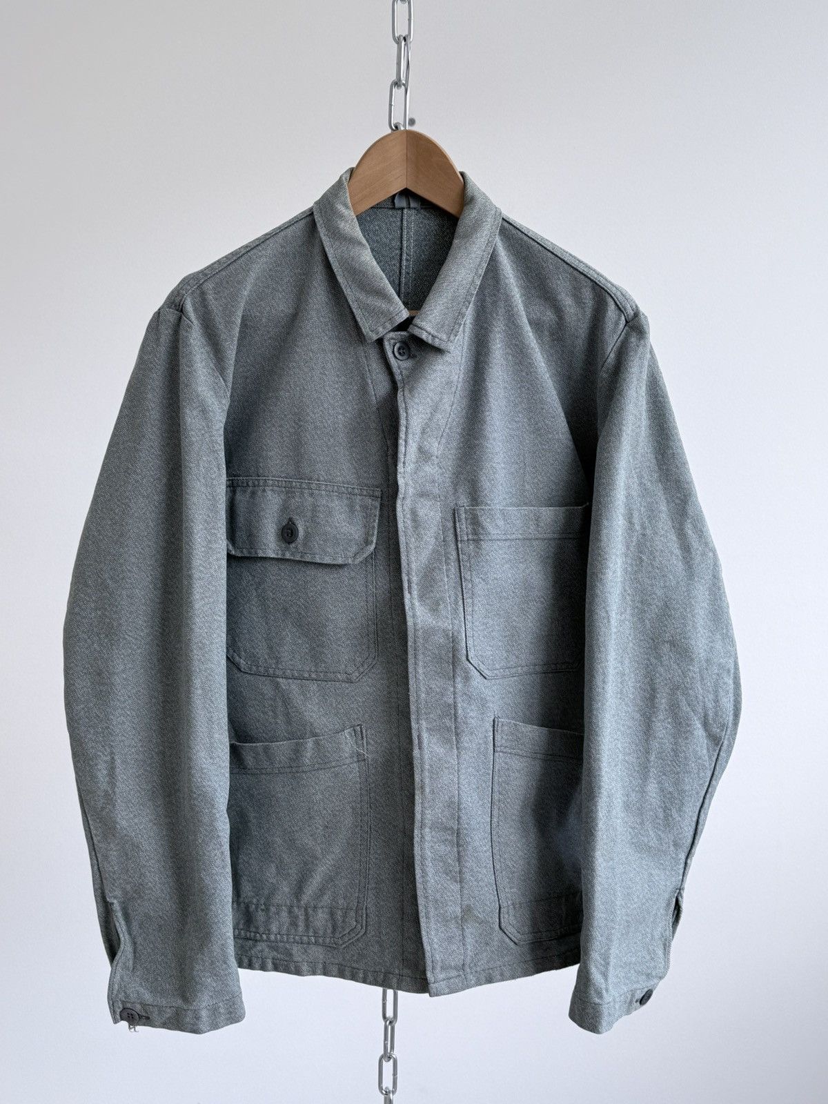 Vetra Vintage 80s Swiss Distressed Chore Work Jacket Size US L / EU 52-54 / 3 - 1 Thumbnail