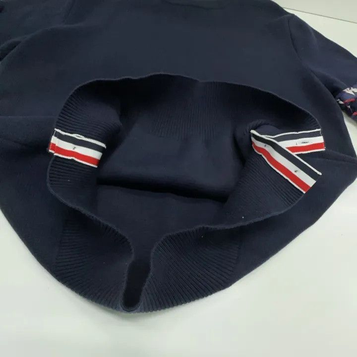 Thom Browne Thom Browne Navy Crew Neck Long Sleeve Sweater -2507 Size US M / EU 48-50 / 2 - 6 Thumbnail