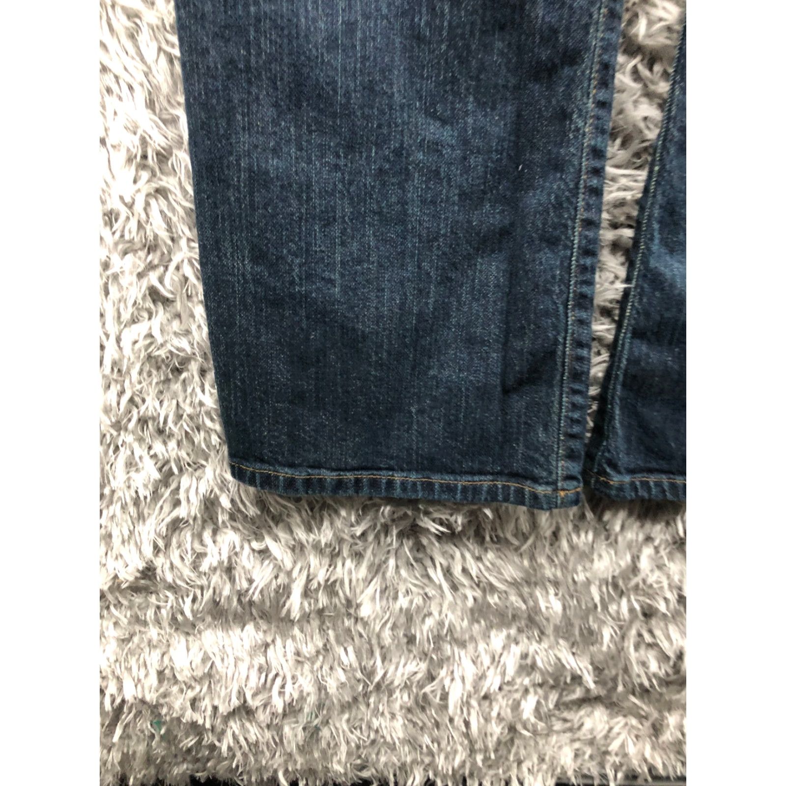 Denime Axcess Jeans Womens Size 10 Regular 32 Blue Denim Bootcut Stretch Dark Wash Slim Rise Mid 8.5-10.5 Inseam 31 in 5-Pocket Logo Button Zipper Size 32" / US 10 / IT 46 - 7 Thumbnail