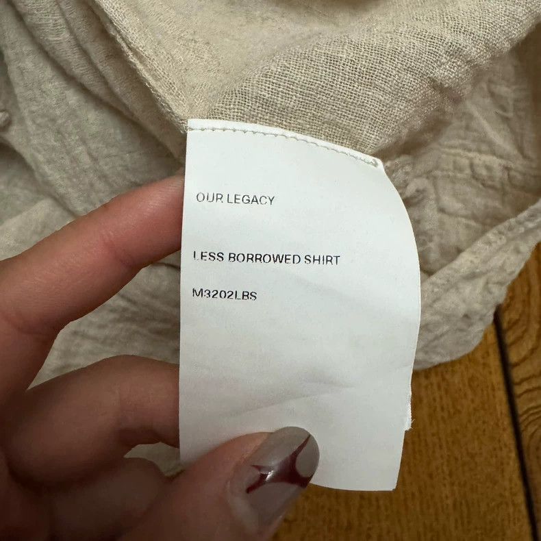 Our Legacy Our Legacy size44 Flax shirt Size US S / EU 44-46 / 1 - 6 Thumbnail