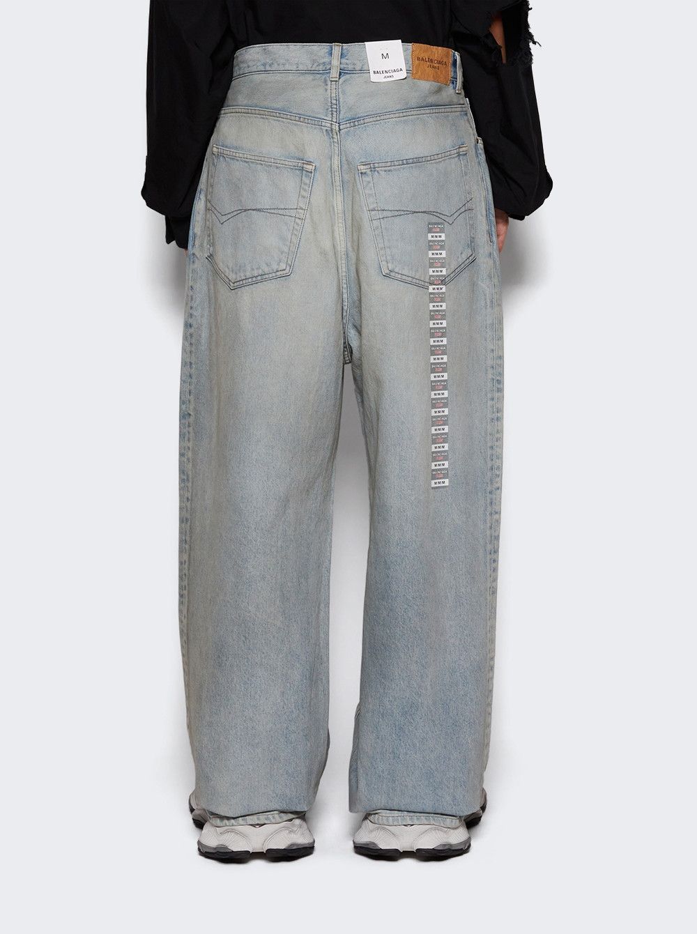 Balenciaga STICKER BAGGY PANTS DIRTY BLUE Size US 34 / EU 50 - 1 Thumbnail