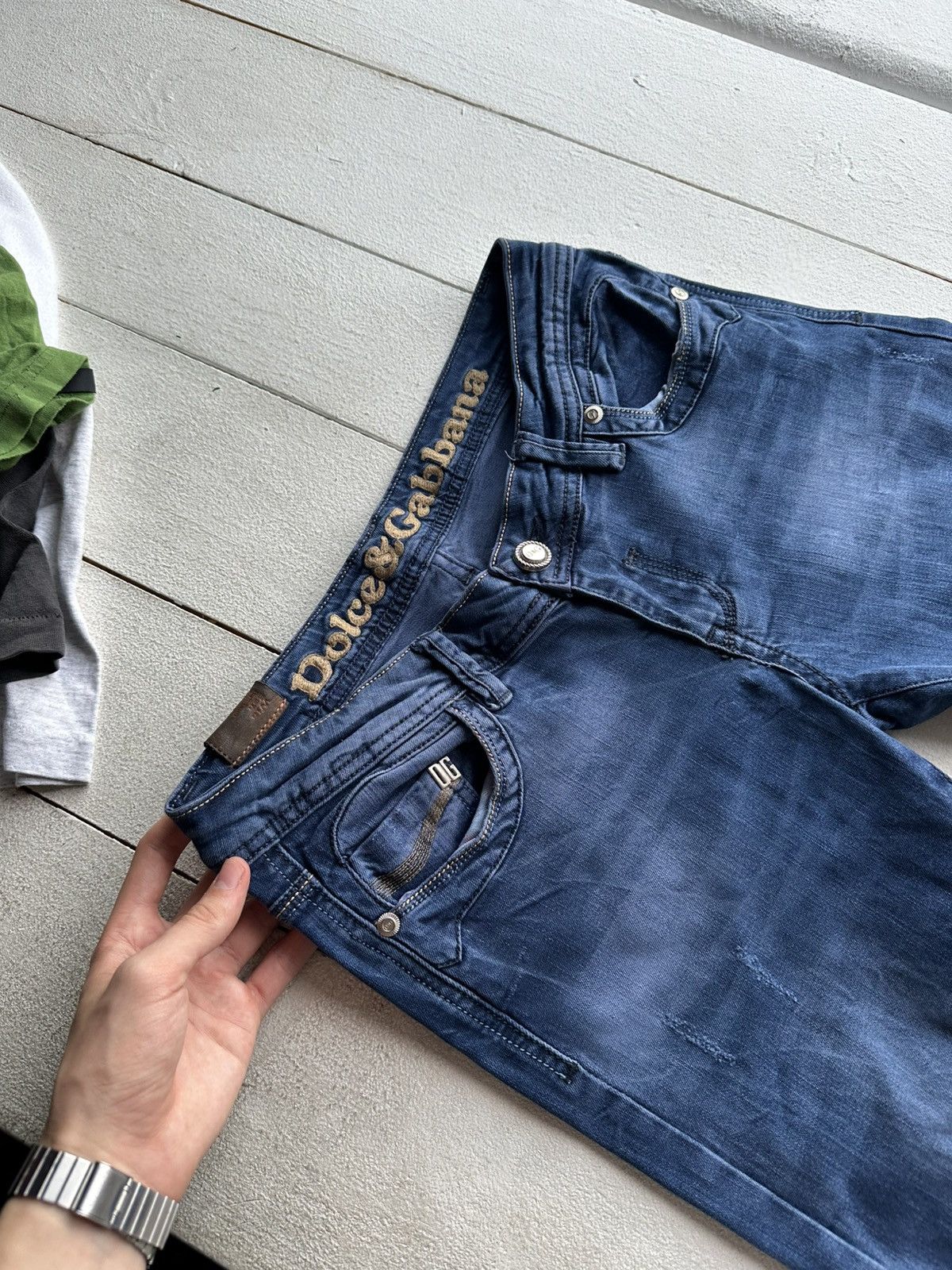 Vintage 🚨Gothic D&G Regular Slim relax DOLCE Jeans Womens Size 29" - 2 Thumbnail