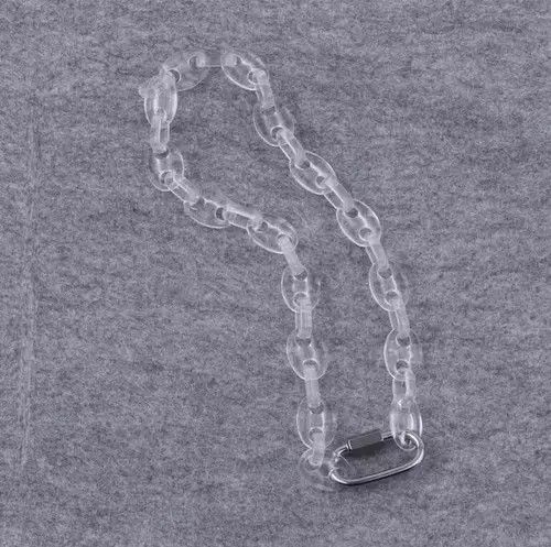 Jewelry Transparent Chain Lock Necklace Size ONE SIZE - 1 Thumbnail