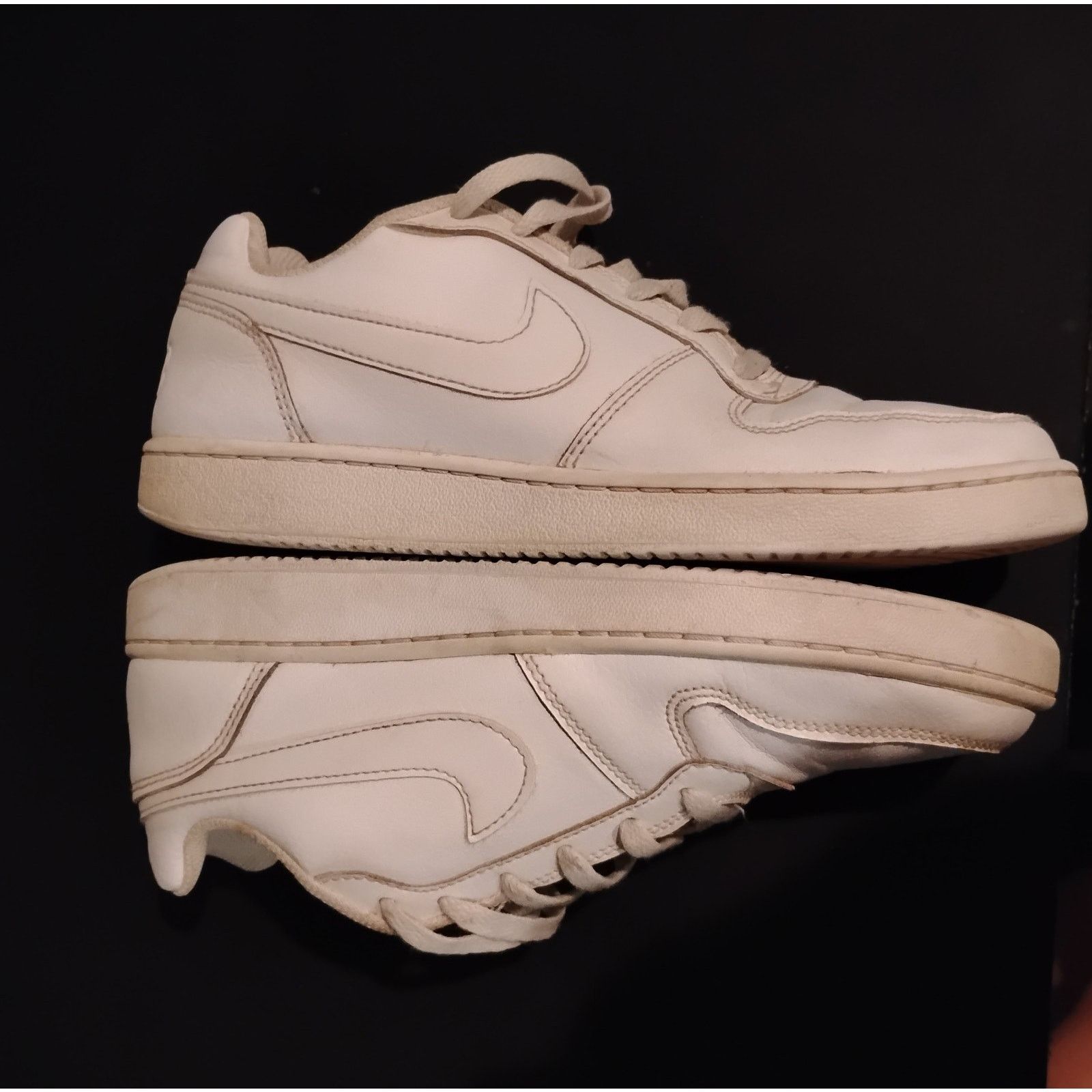 Nike (8) Nike Ebernon White Leather Low Cut Sneakers Size US 8 / IT 38 - 5 Thumbnail