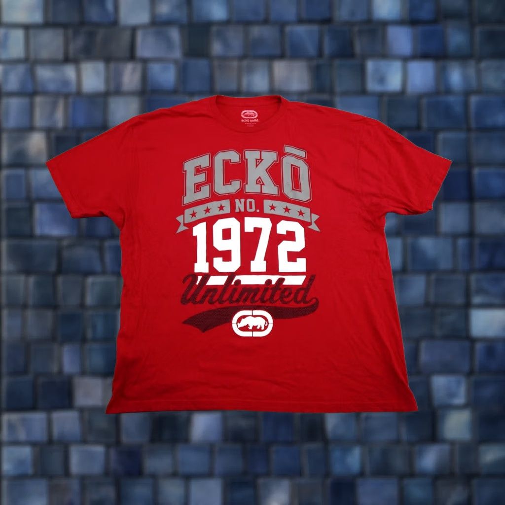 Ecko Unltd. VINTAGE Ecko Unltd. T-Shirt Mens 3XL Red Hip Hop Logo VTG Y2K Readable Read Size US XXL / EU 58 / 5 - 1 Thumbnail