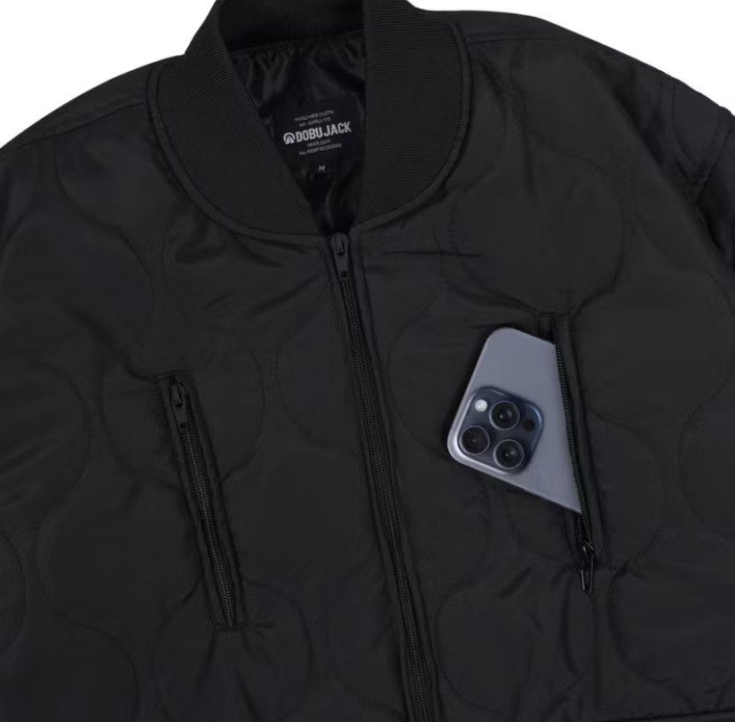 Other Bomber jacket quilting Dobby black streetwear Size US M / EU 48-50 / 2 - 4 Thumbnail