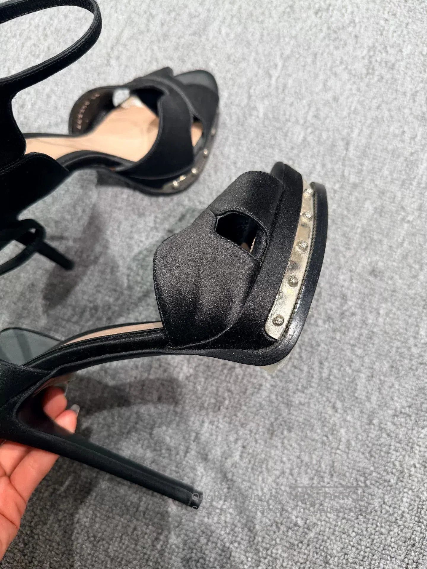 Japanese Brand Alexander McQueen Black Heel Sandals. Size US 5 / IT 35 - 7 Thumbnail