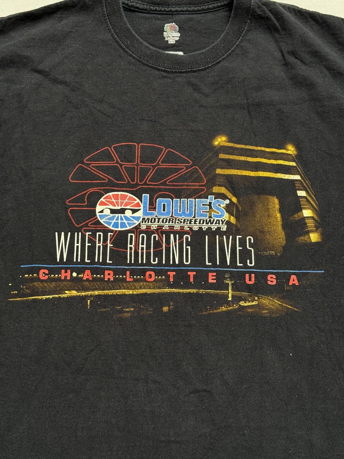 Fruit Of The Loom Racetrack Charlotte North Carolina T-shirt Lowe's -M Size US M / EU 48-50 / 2 - 4 Thumbnail