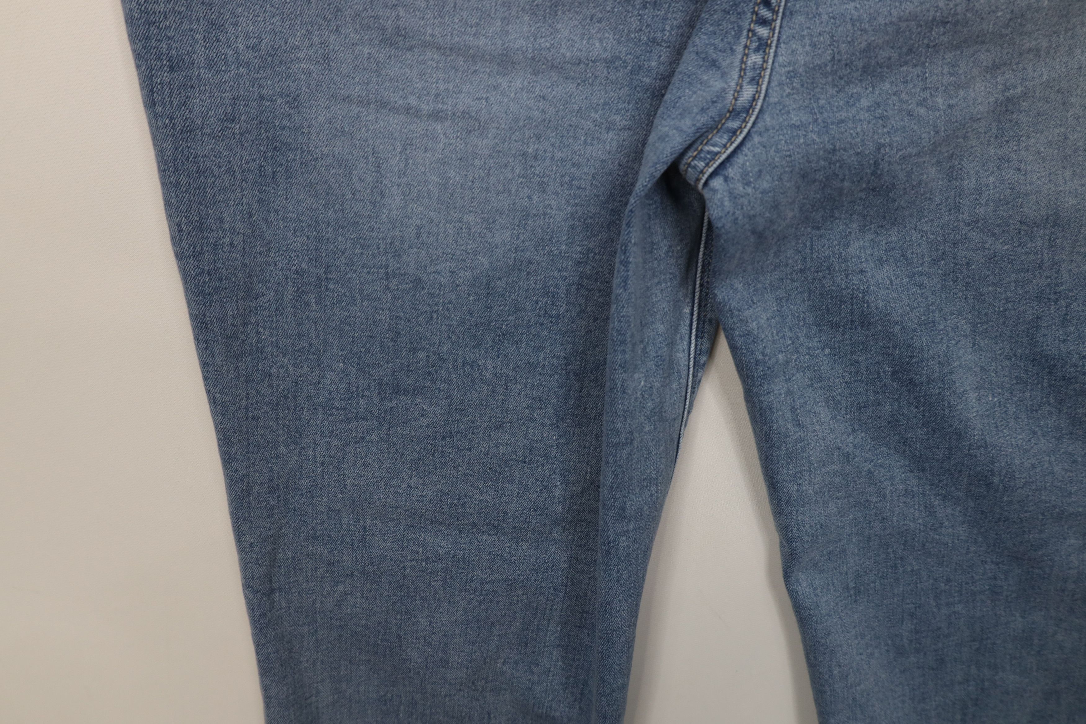 Vintage Hudson Jeans Faded Stretch Straight Leg Denim Jeans Icy Blue Size 34" / US 12 / IT 48 - 15 Thumbnail