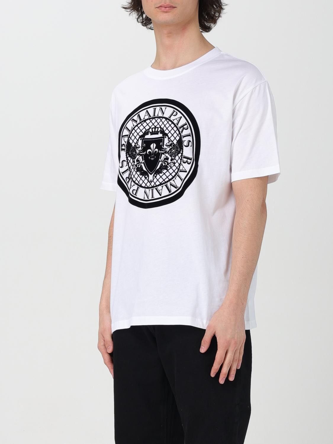 Balmain o1y0426 Crewneck T-Shirt in White Size US S / EU 44-46 / 1 - 4 Thumbnail