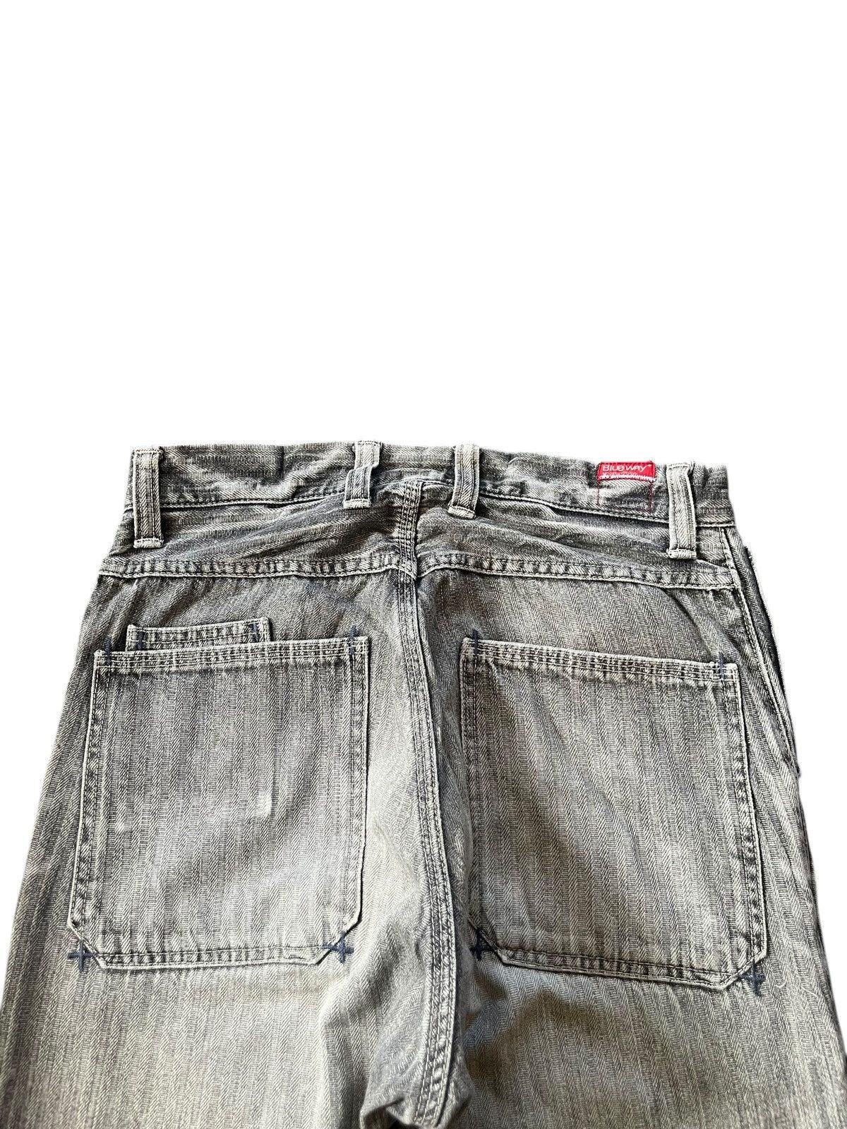 Edwin Vintage Japanese Brand Charcoal Wash Distress Loose Jeans Size 27" / US 4 / IT 40 - 4 Thumbnail