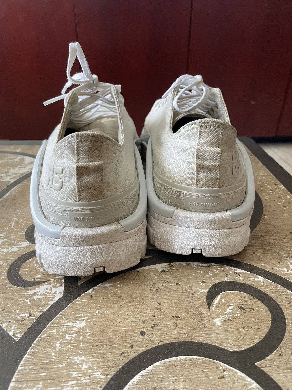 Adidas × Raf Simons Raf Simons x Adidas New Runner Talc Size US 12 / EU 45 - 6 Thumbnail