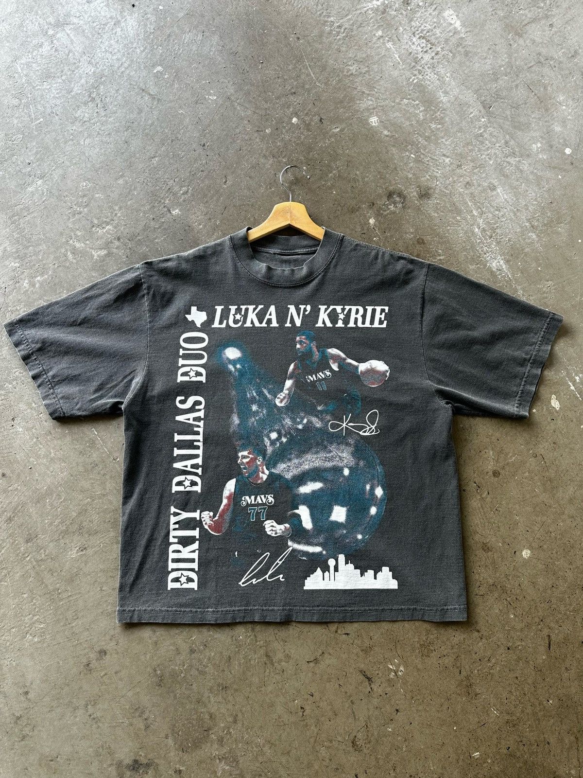 NBA Heavyweight Luka Doncic and Kyrie Irving Dallas Mavs tee Size US XL / EU 56 / 4 - 1 Thumbnail