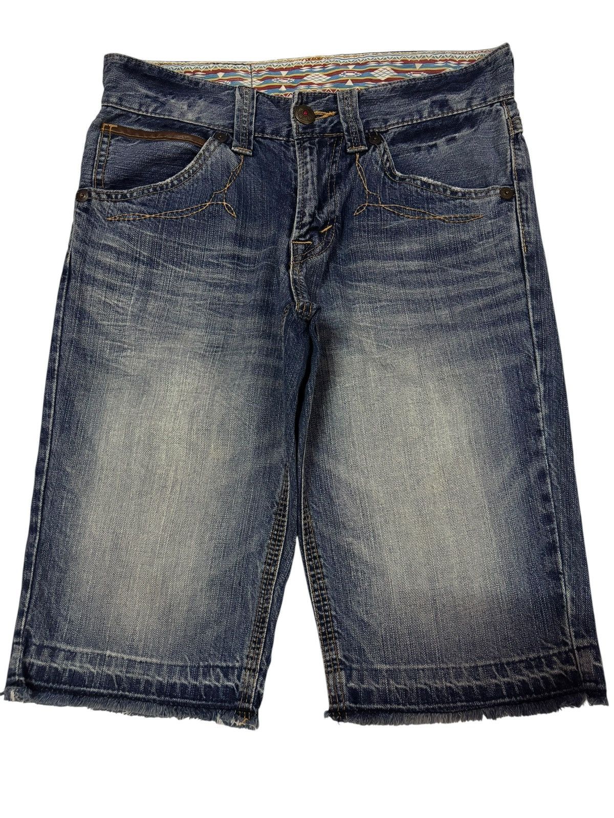 Edwin Vtg Edwin XV Faded Short Jeans Size US 31 - 2 Thumbnail
