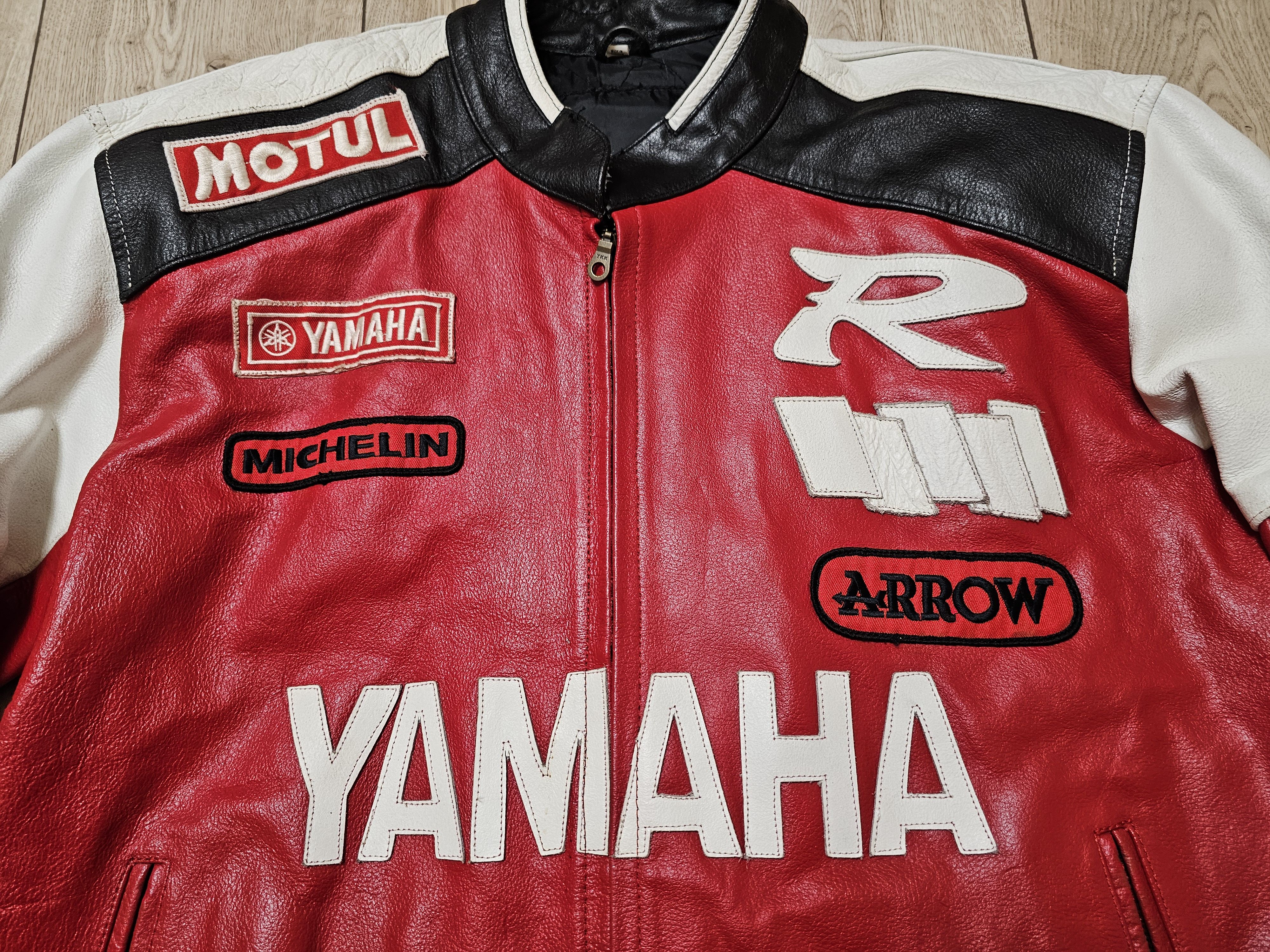Yamaha YAMAHA RACING TEAM VINTAGE LEATHER JACKET YAMAHA JACKET 90s Size US L / EU 52-54 / 3 - 6 Thumbnail